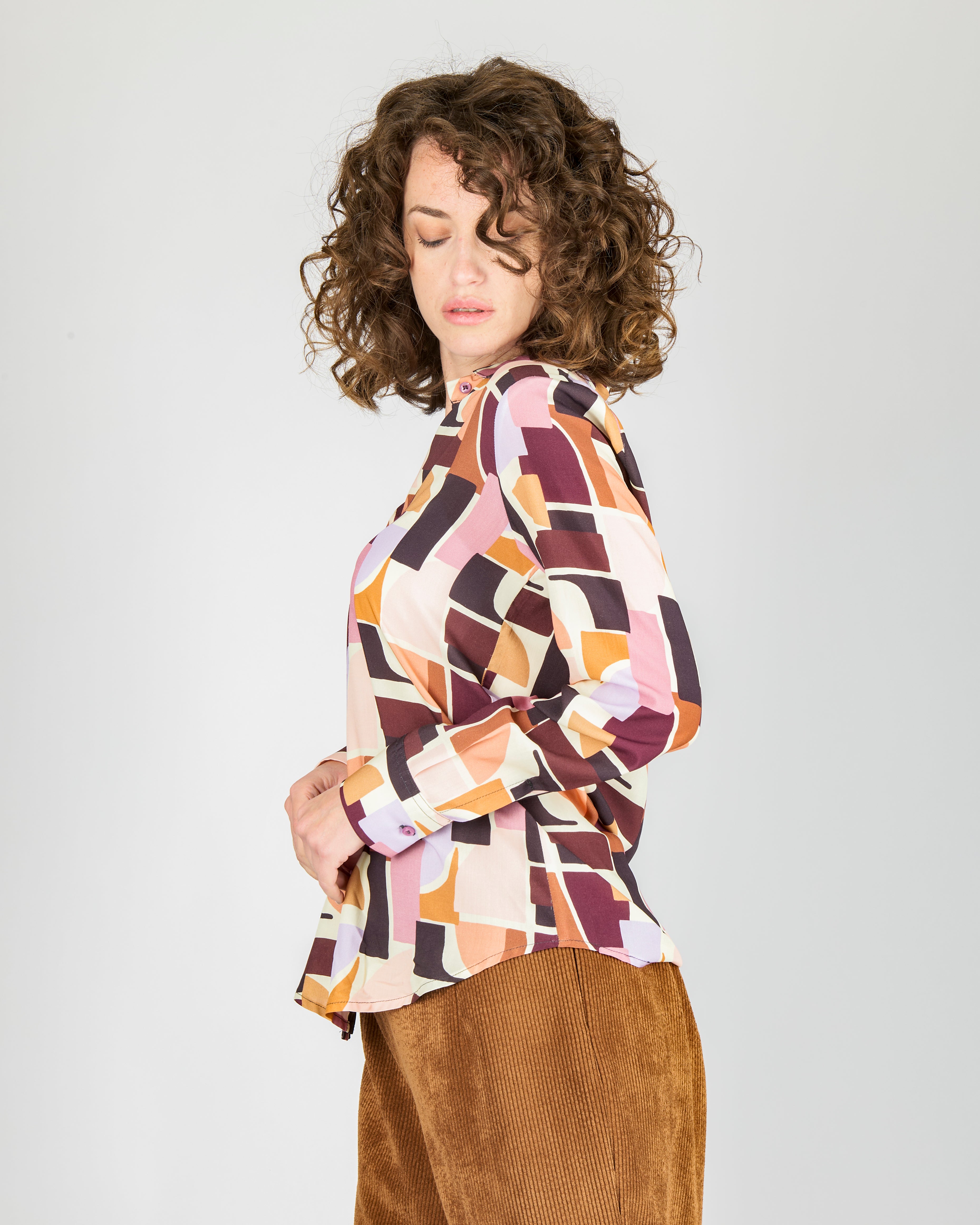 Camicia in viscosa fantasia 386534