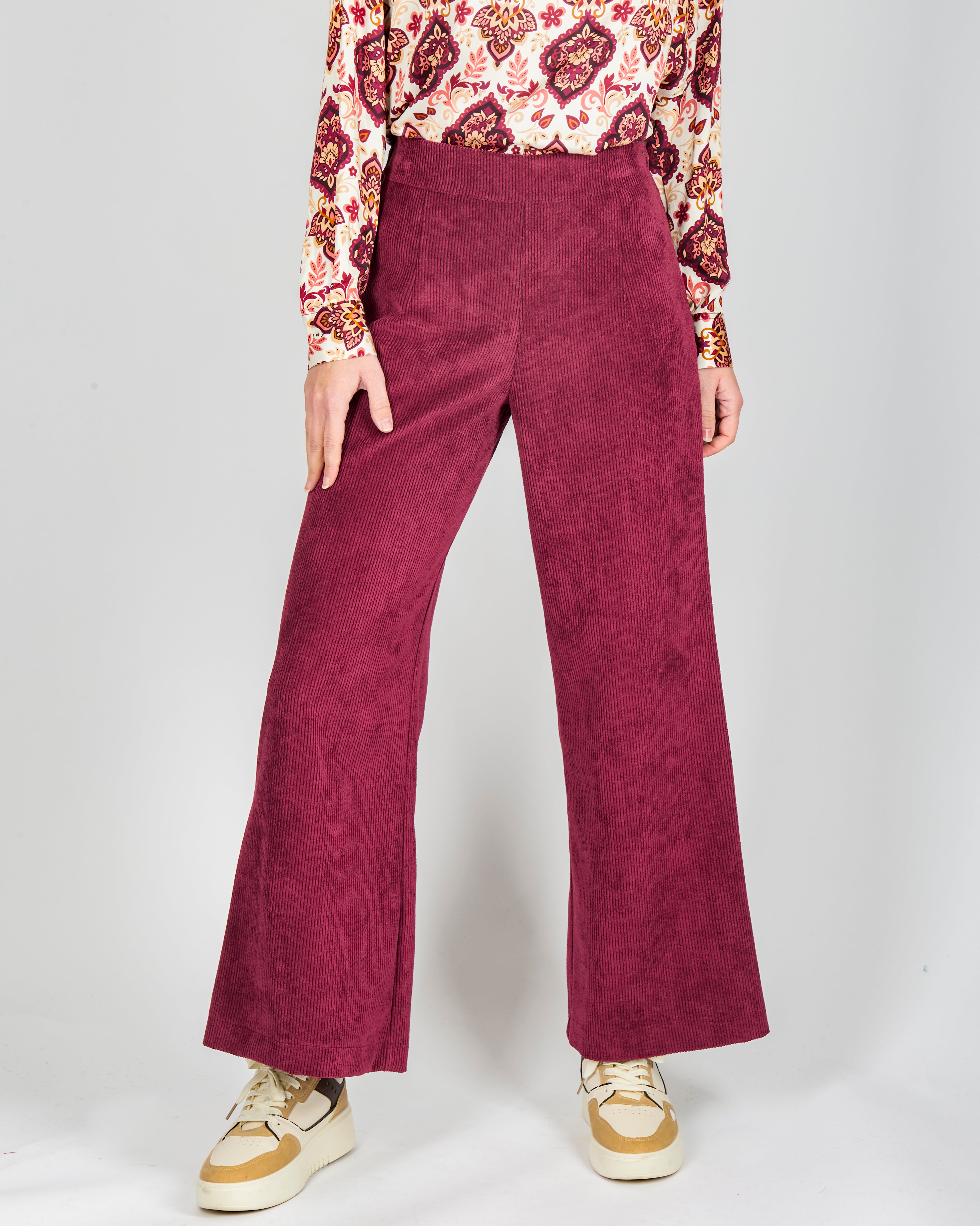 Pantalone palazzo velluto a coste F114/44