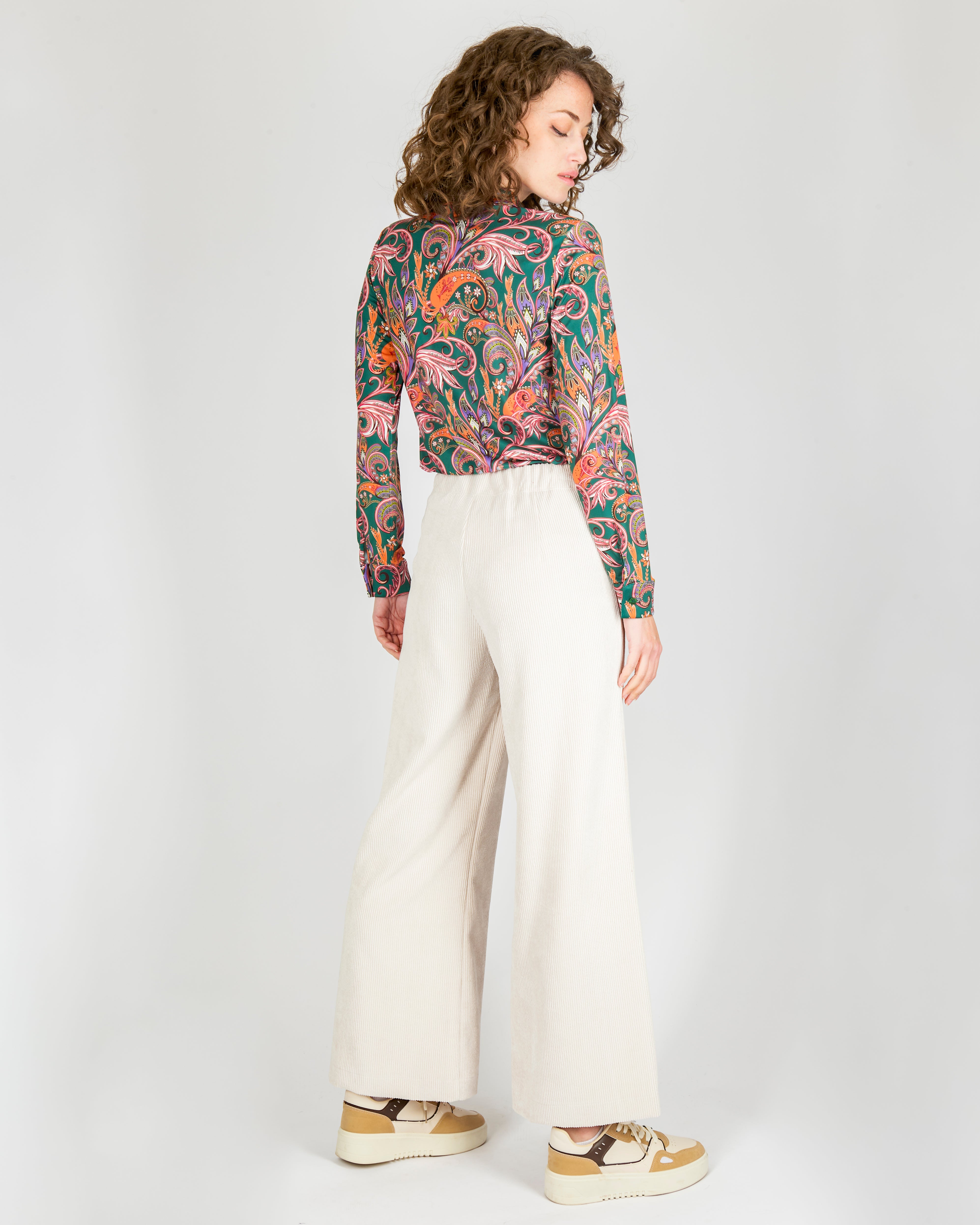 Pantalone palazzo velluto a coste F114/44