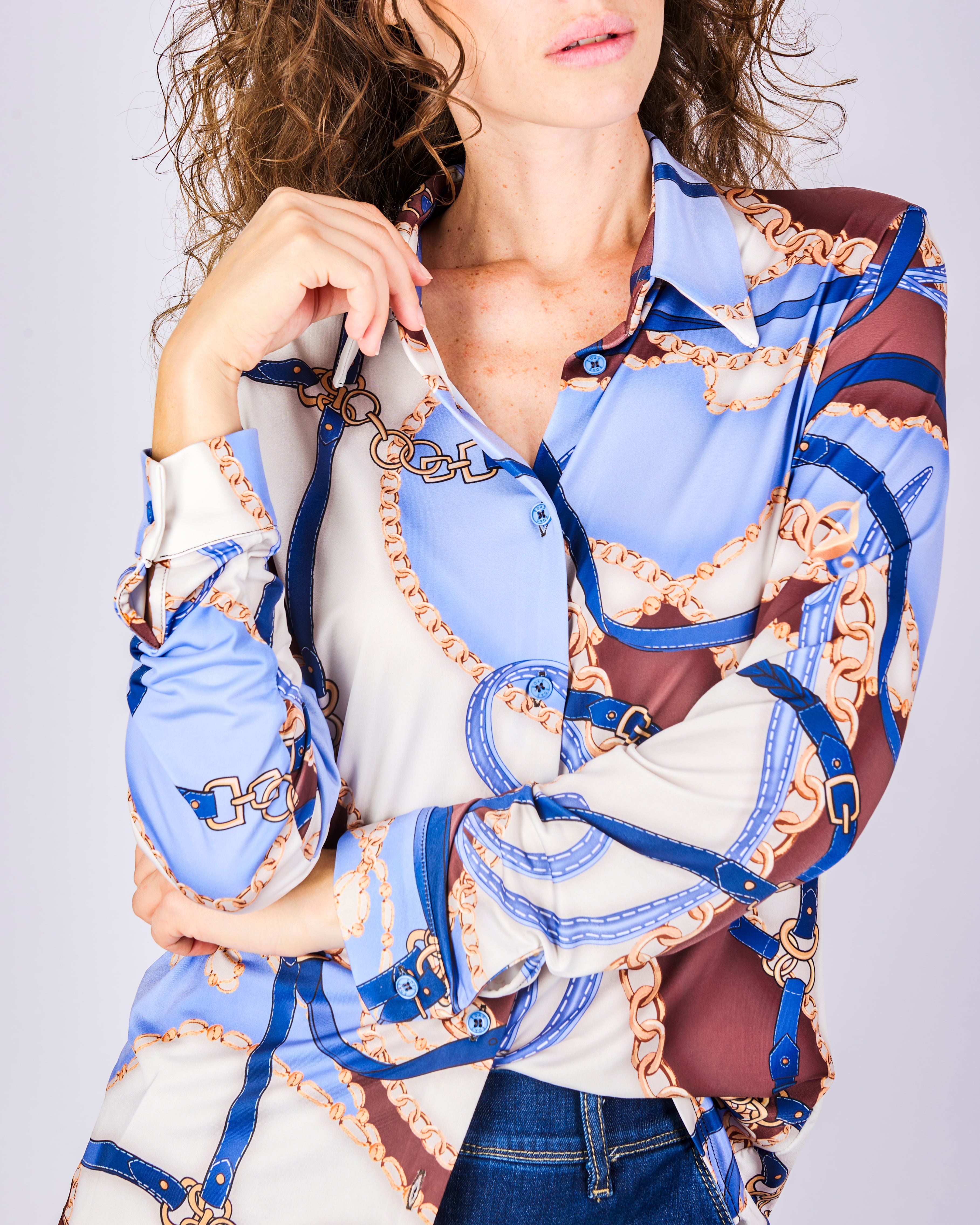 Camicia in jersey fantasia CANGURO