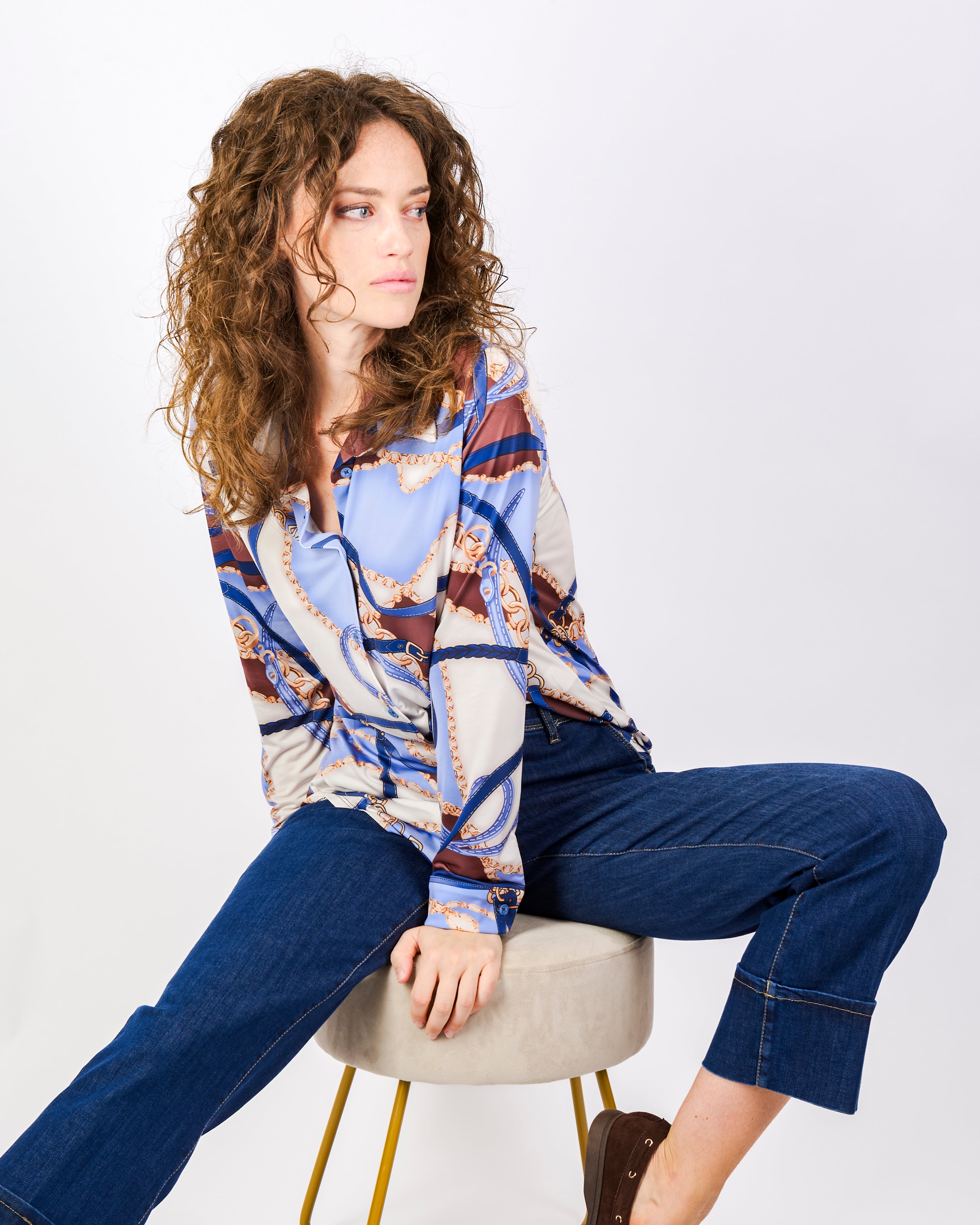 Camicia in jersey fantasia CANGURO