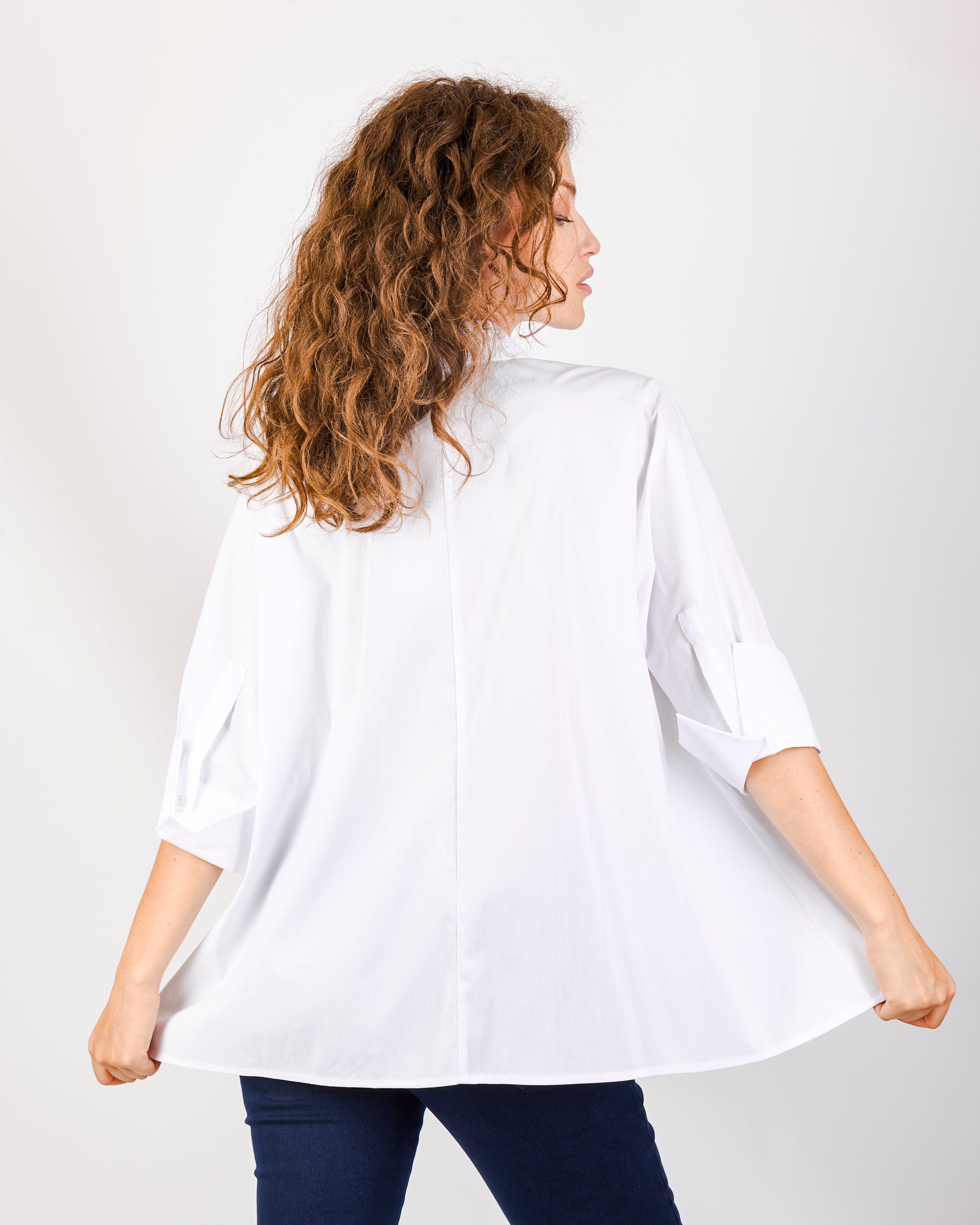 Camicia in cotone ampia 25-555