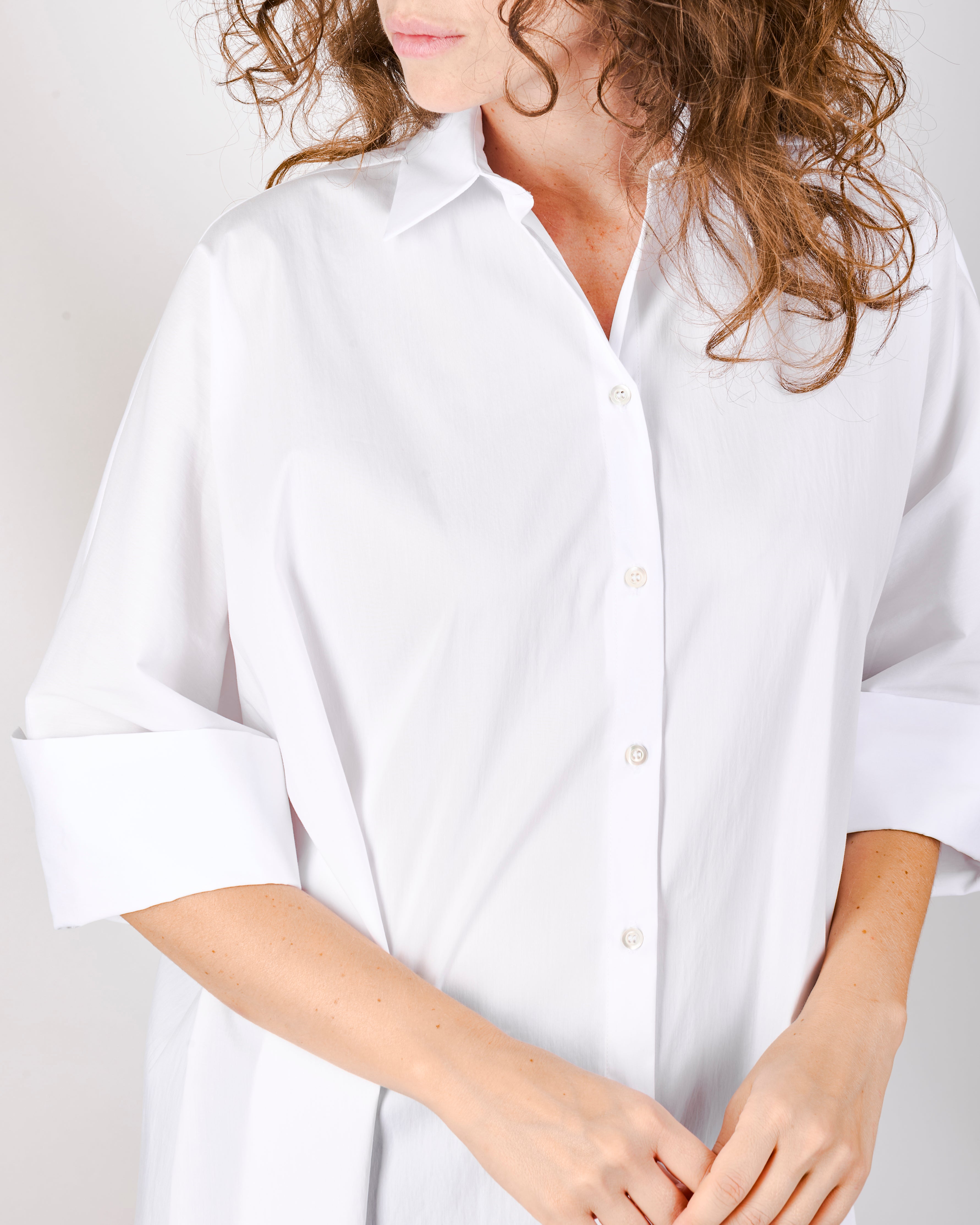 Camicia in cotone ampia 25-555