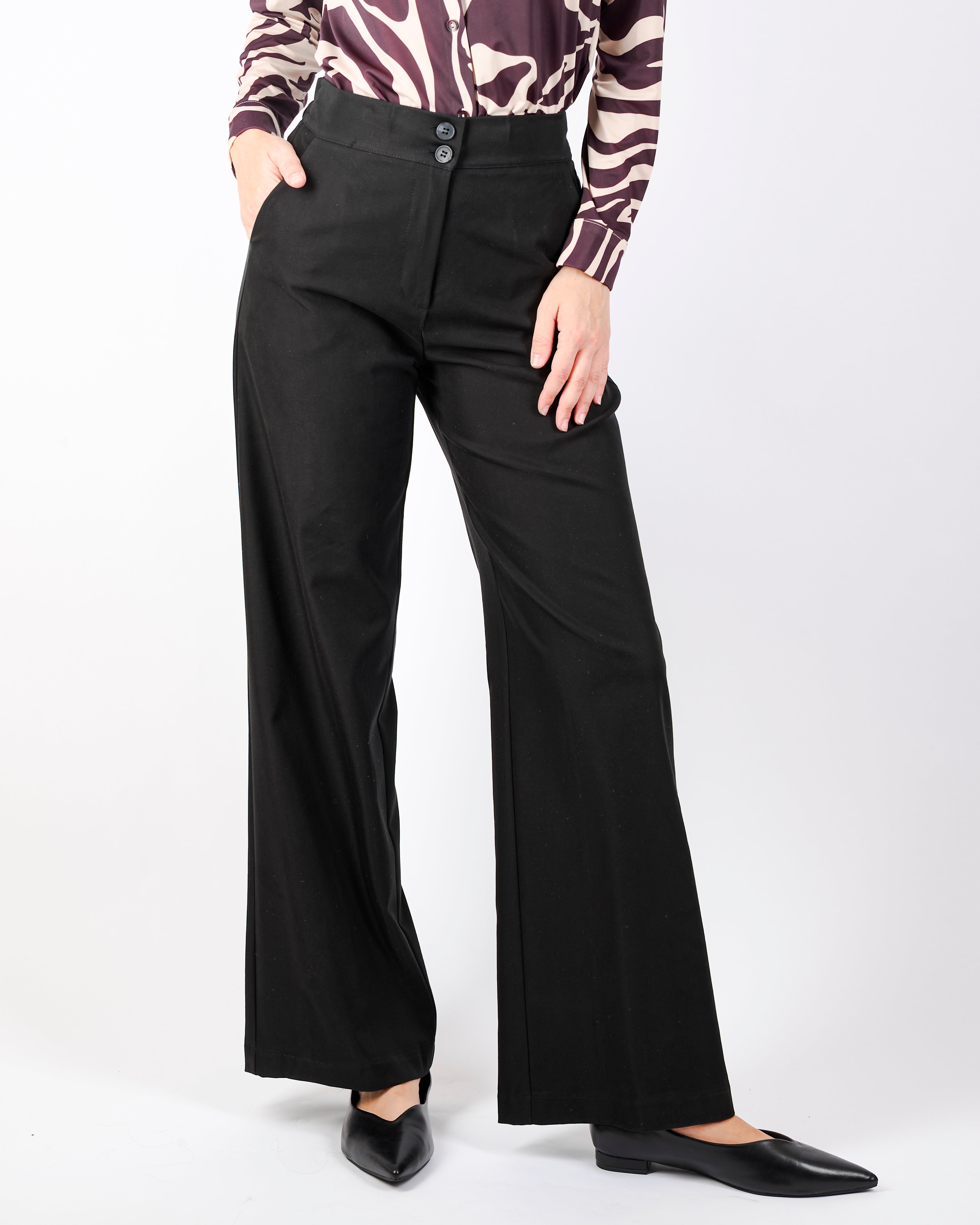 Pantalone in cupro largo soft PA 790