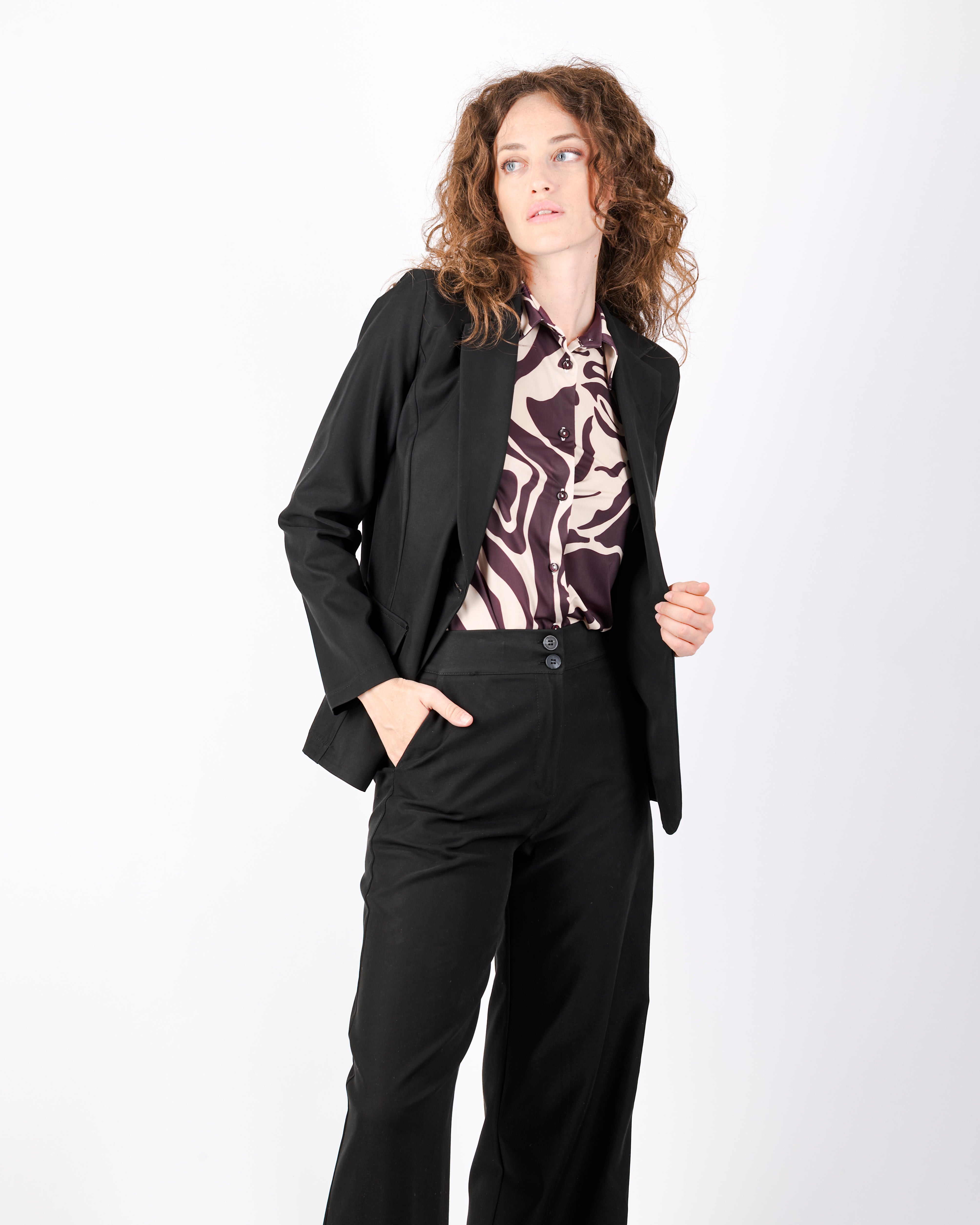 Giacca bottone in cupro soft GI 700