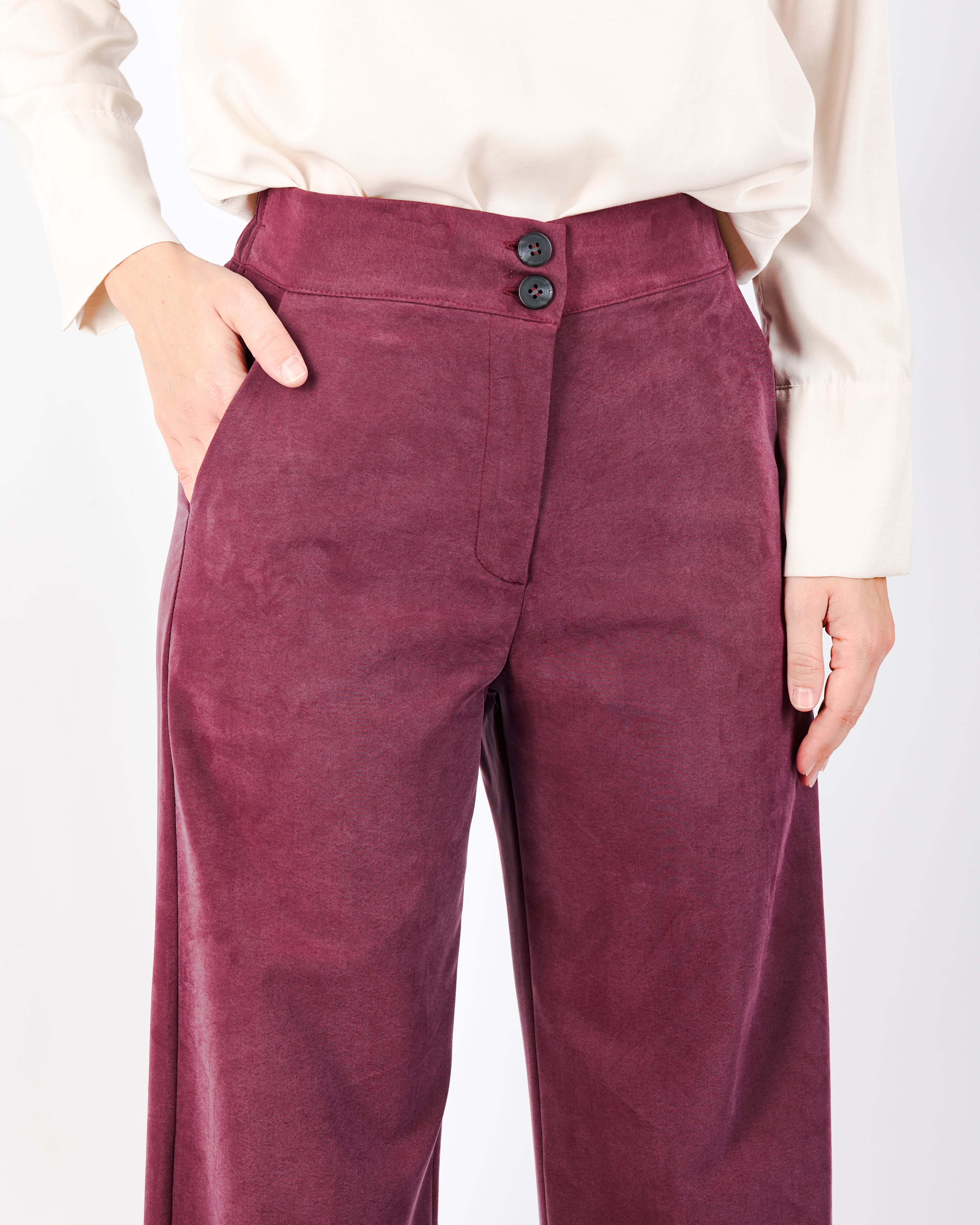 Pantalone in cupro largo soft PA 790