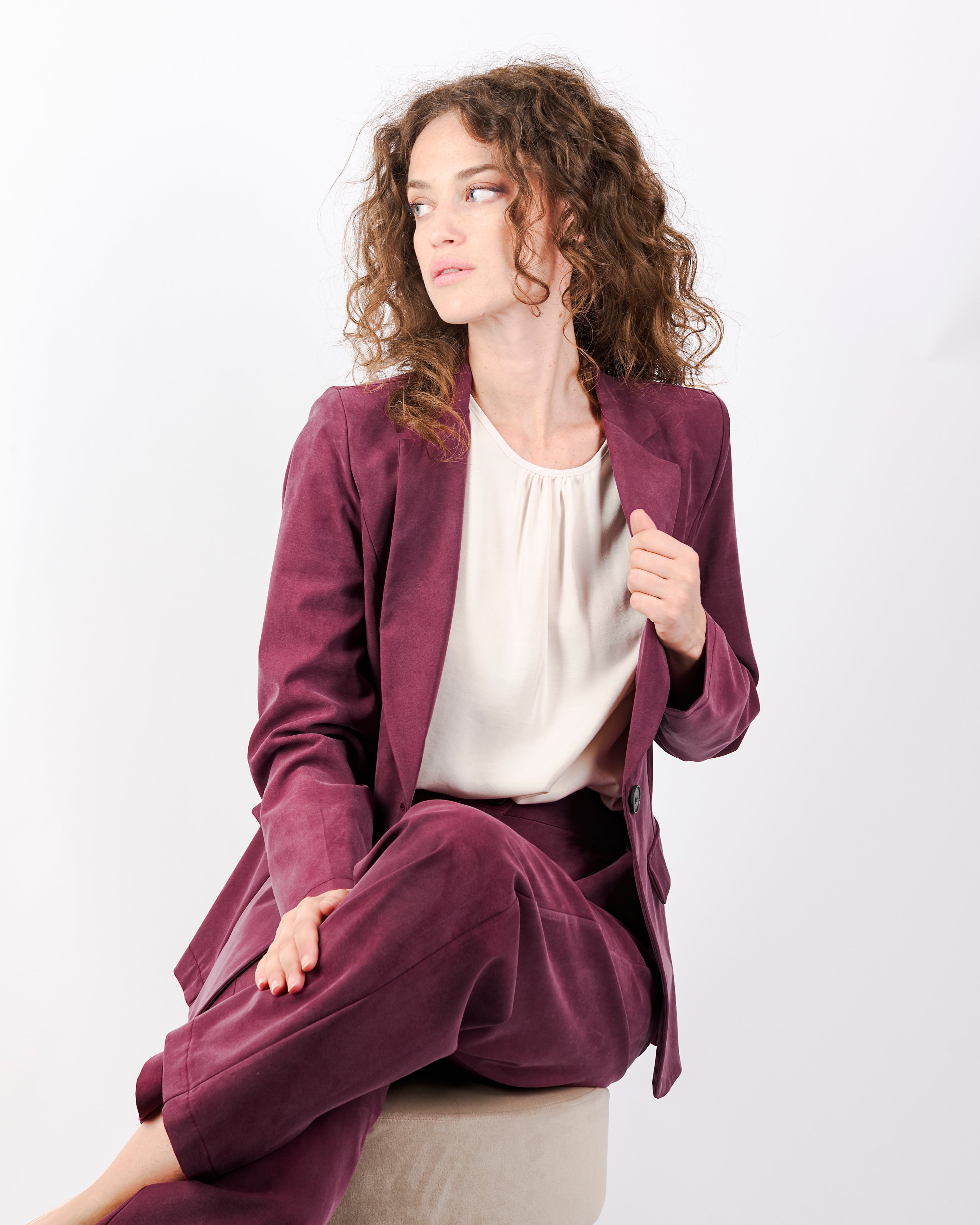 Giacca bottone in cupro soft GI 700