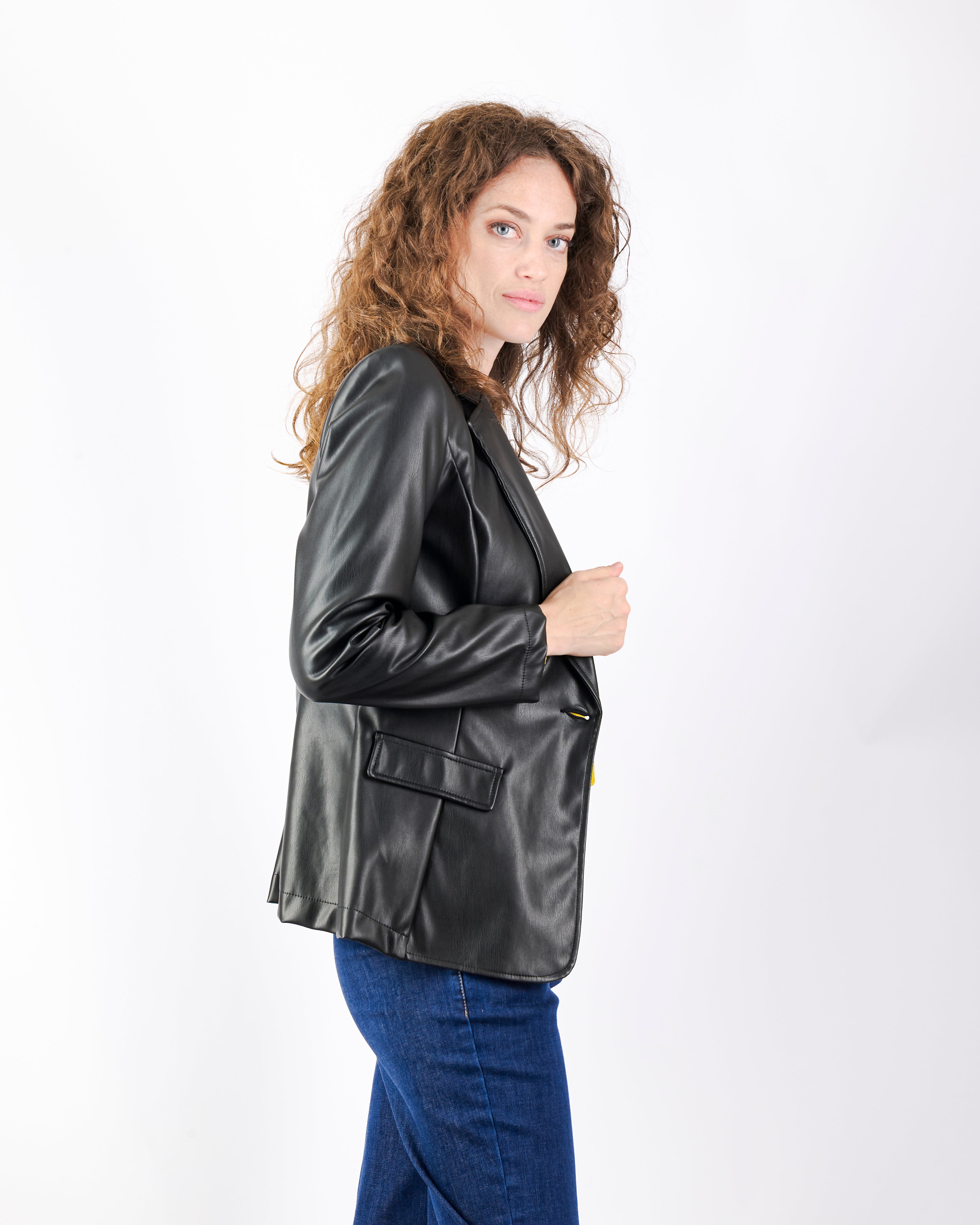 Giacca in ecopelle soft DIAMANTE