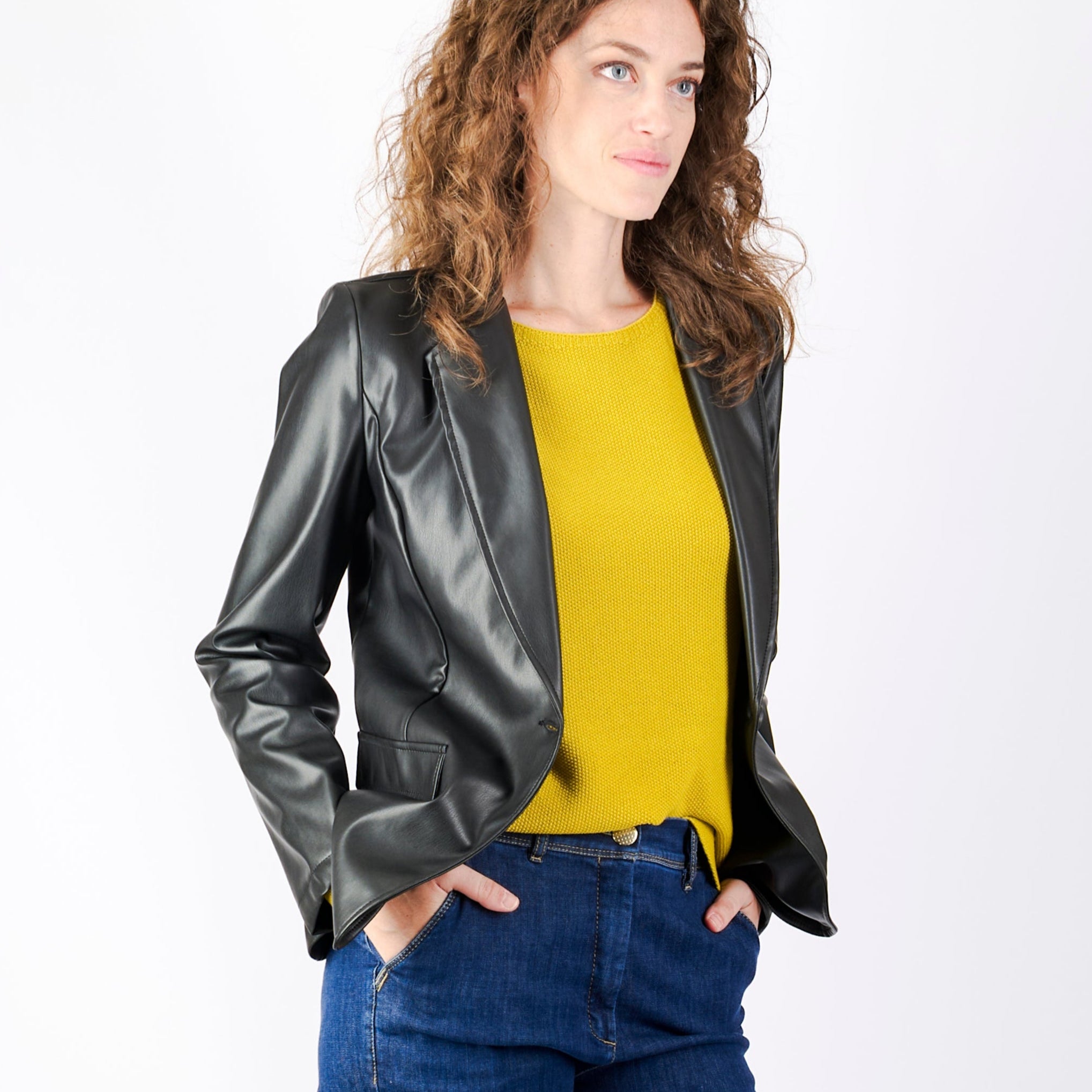 Giacca in ecopelle soft DIAMANTE