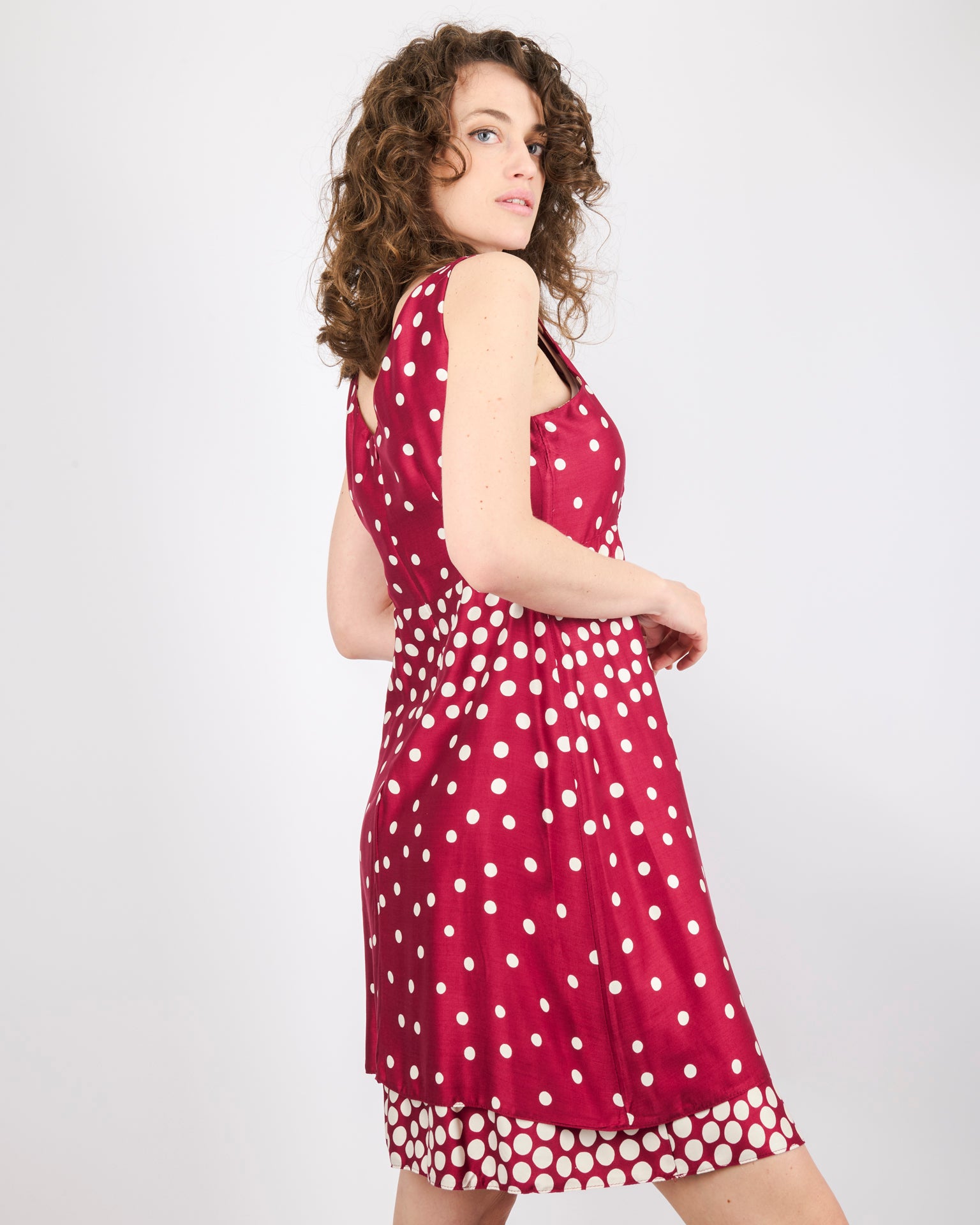 Abito viscosa pois degradè DS 5062