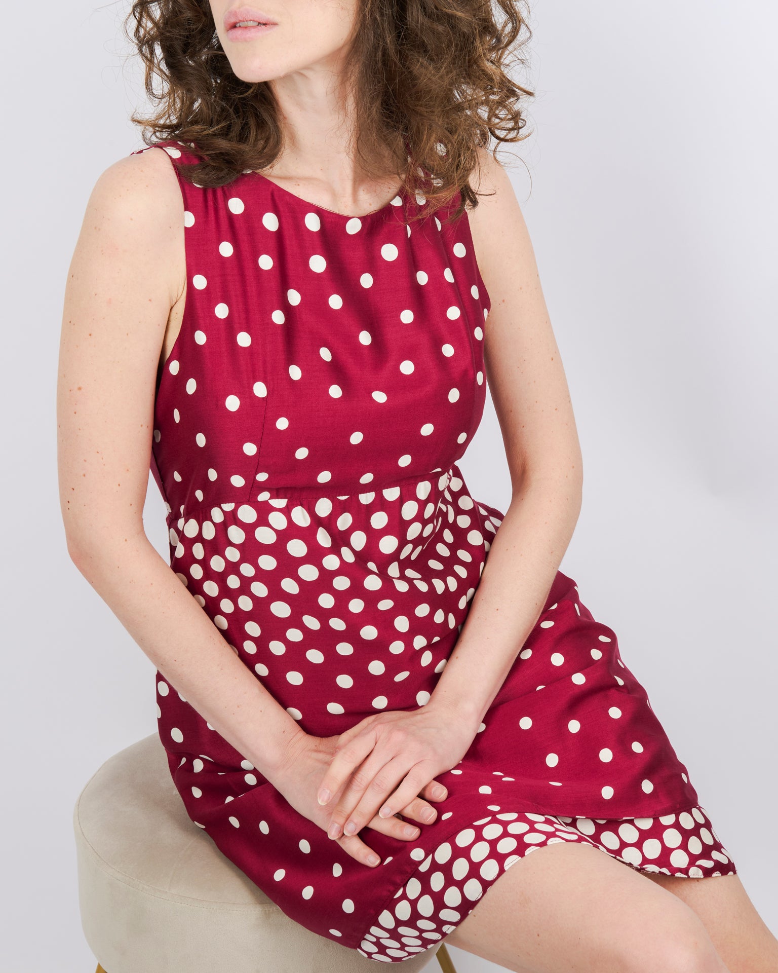 Abito viscosa pois degradè DS 5062