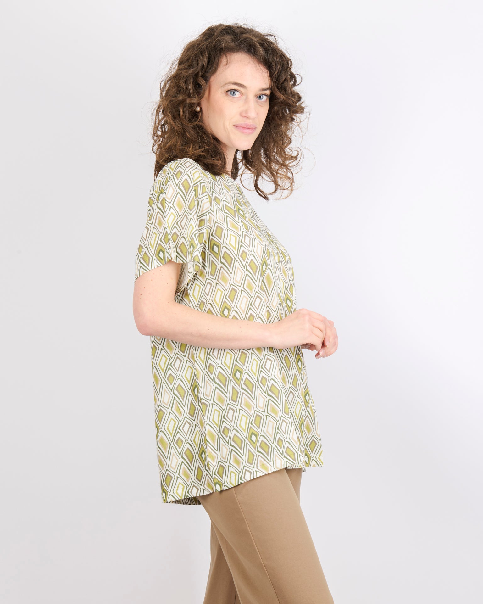 Maglia in viscosa fantasia over SIL507