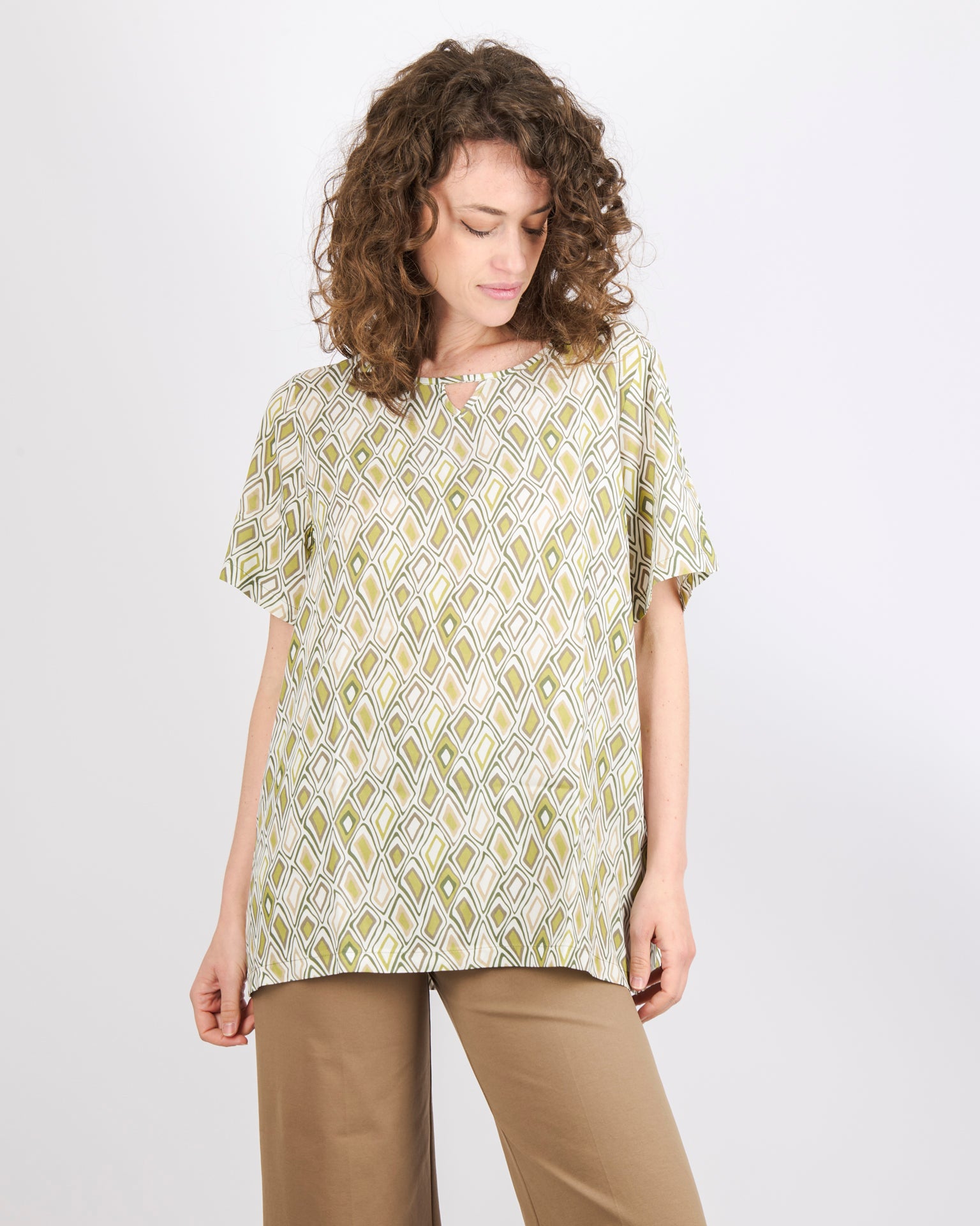 Maglia in viscosa fantasia over SIL507
