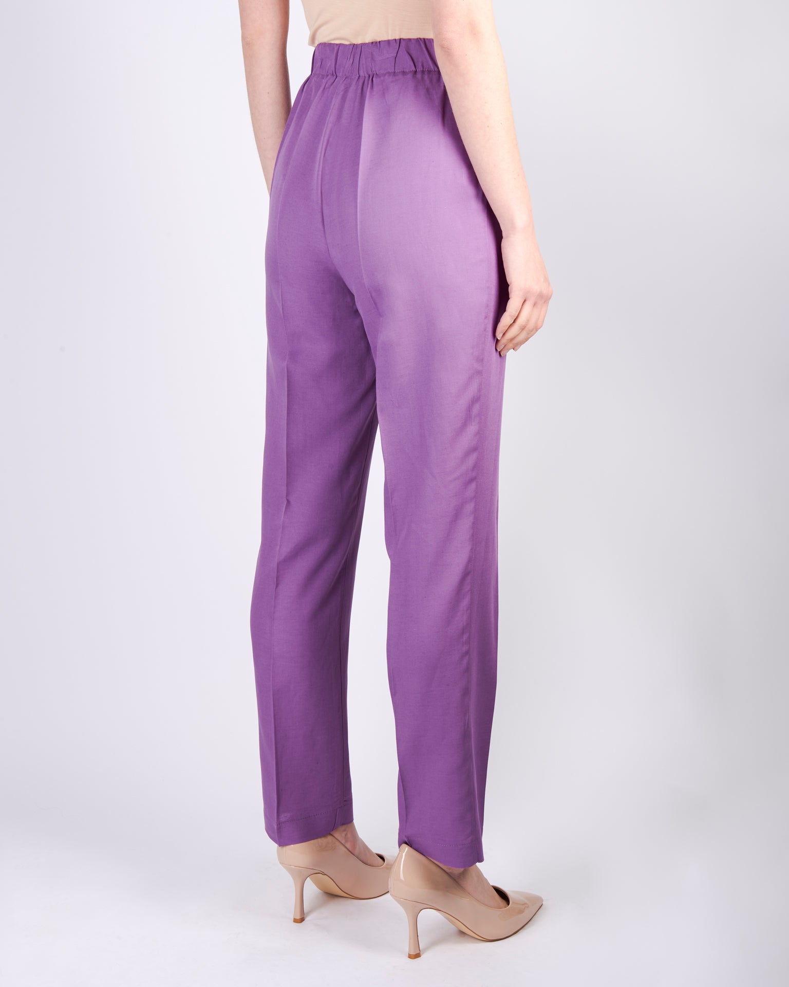 Pantalone elastico dietro lino LASCITO