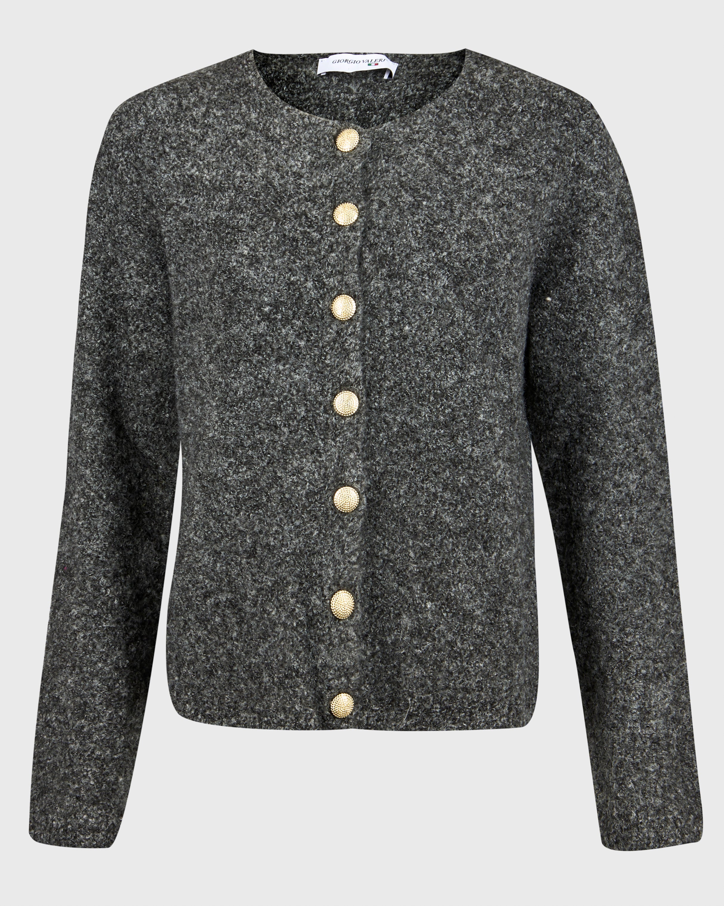 Maglia bottoni in boucle' R5801