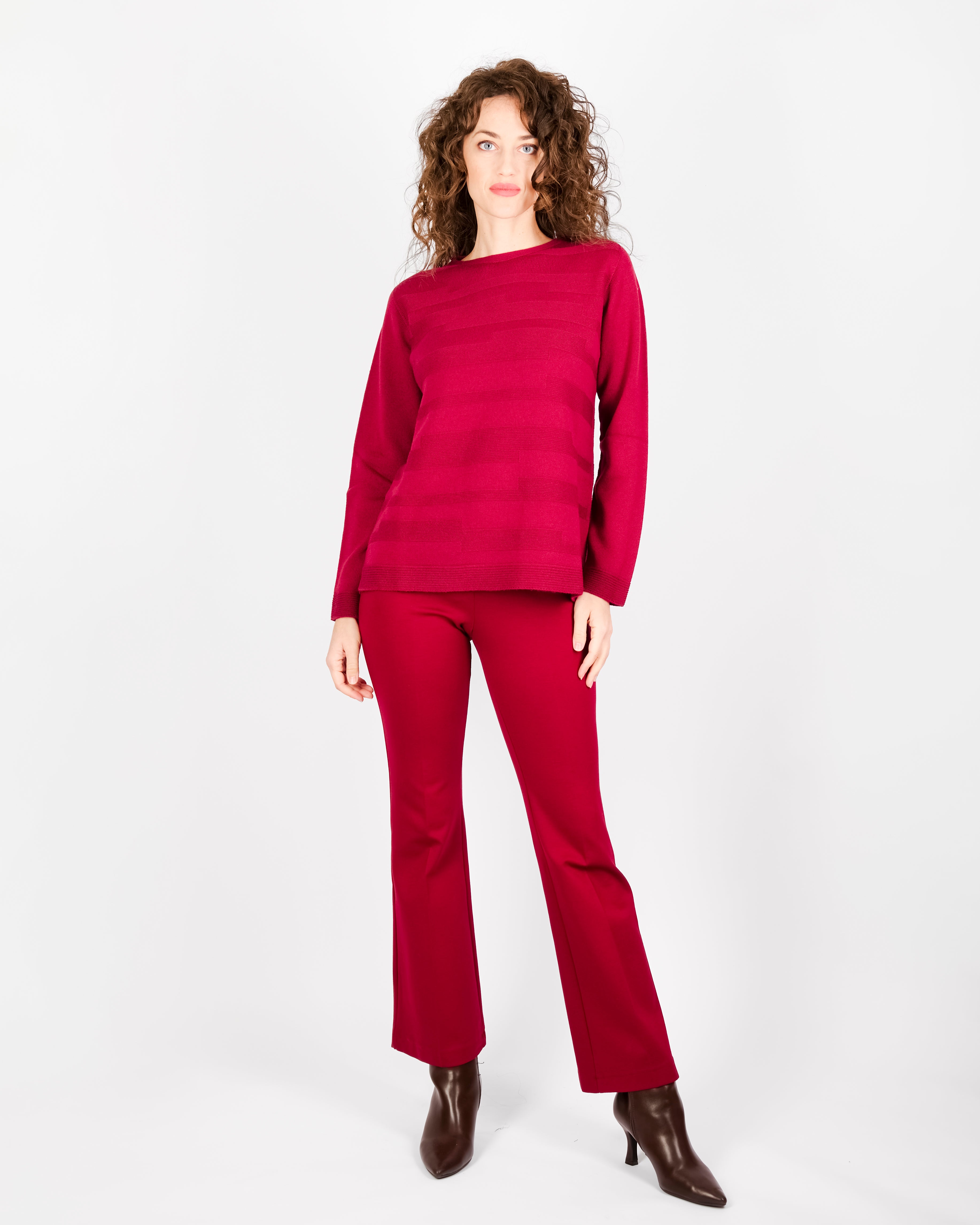 Maglia giro pura lana links avanti Z 9524