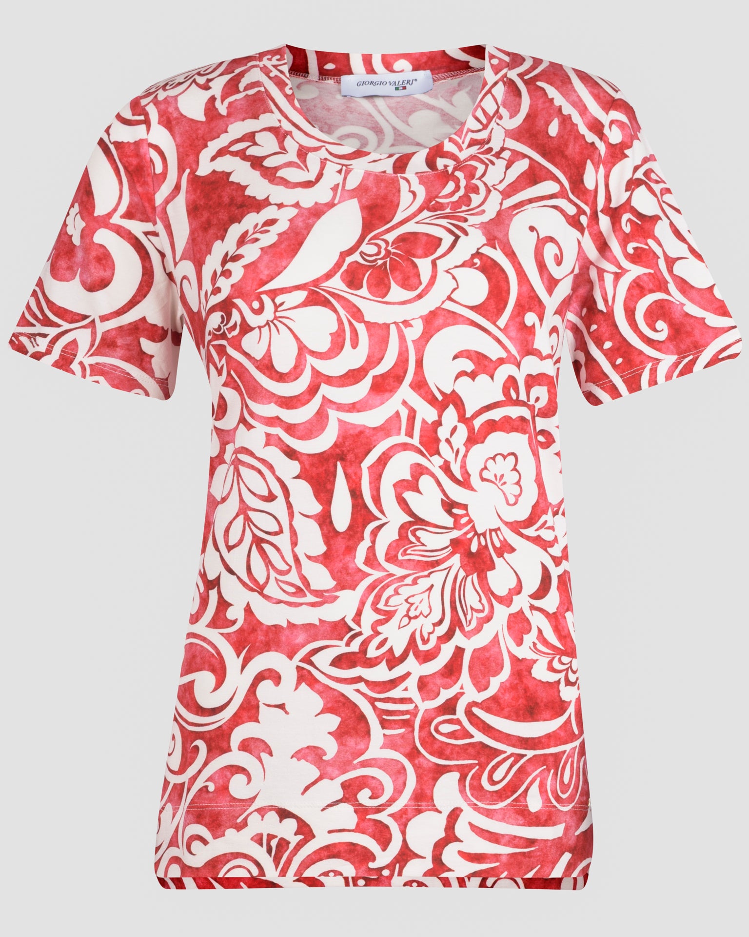 Maglia giro viscosa fantasia MM 92043