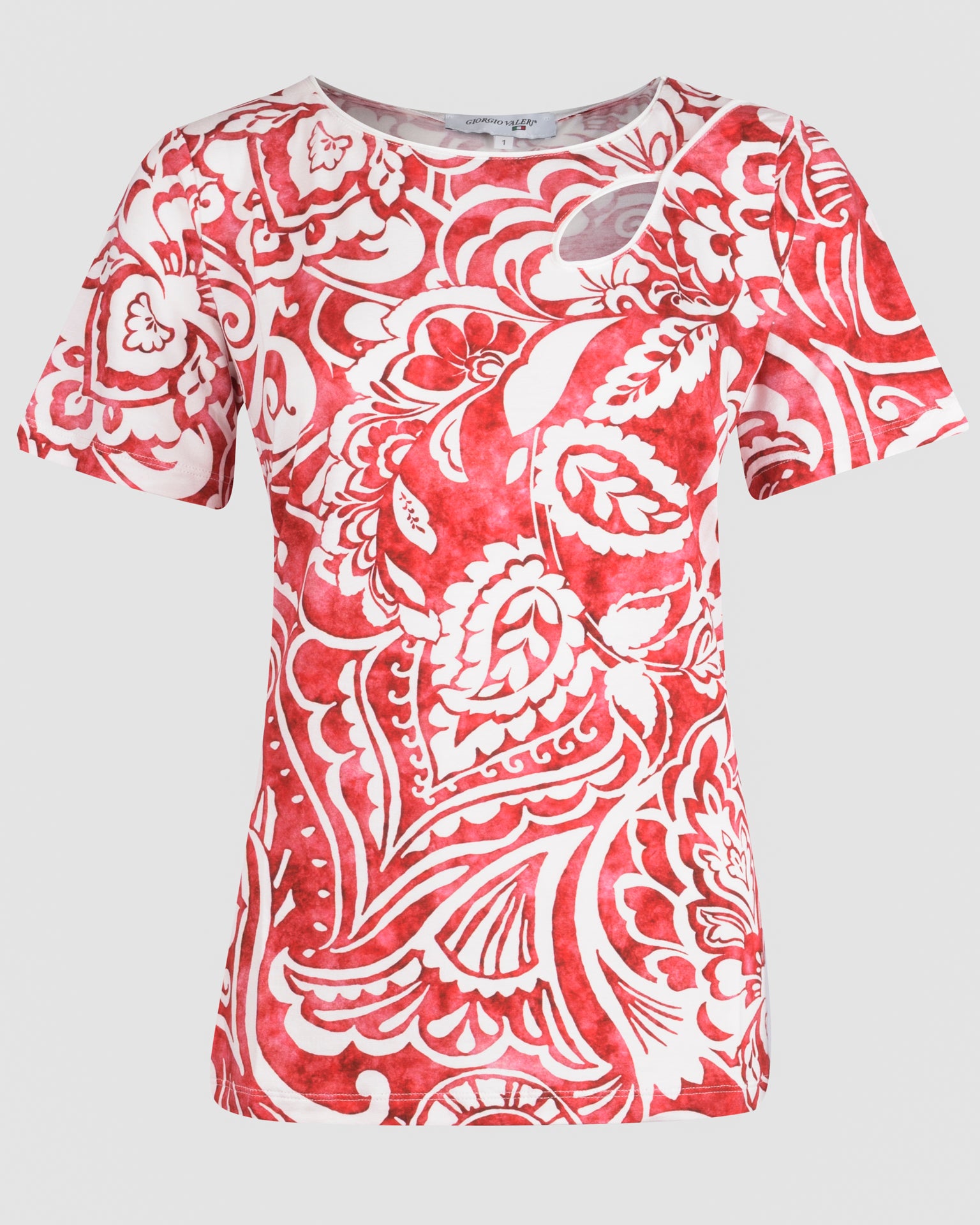 Maglia giro motivo goccia 92055