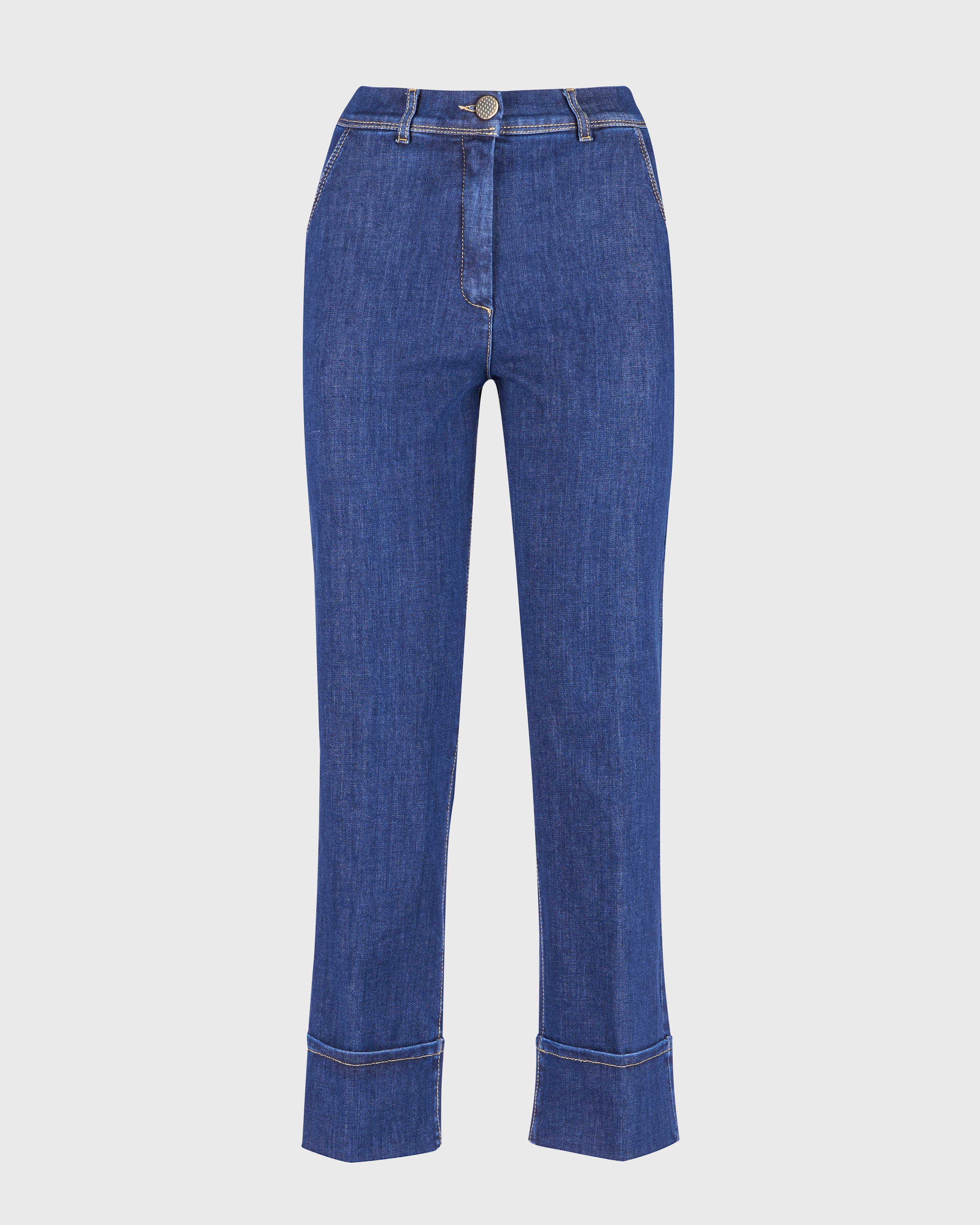 Jeans cropped tasca a filo KIMMY