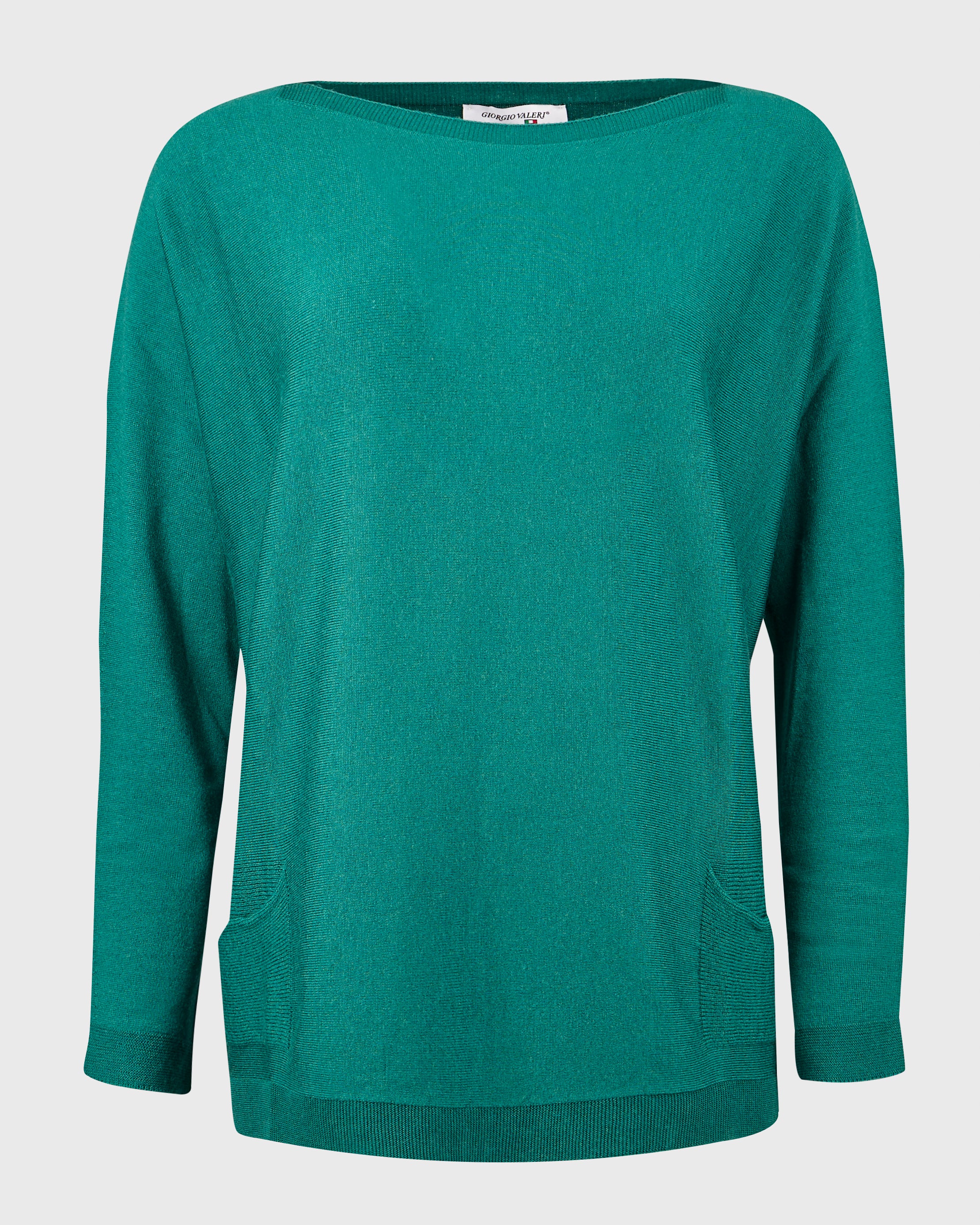 Maglia over tasche pura lana A10/ML