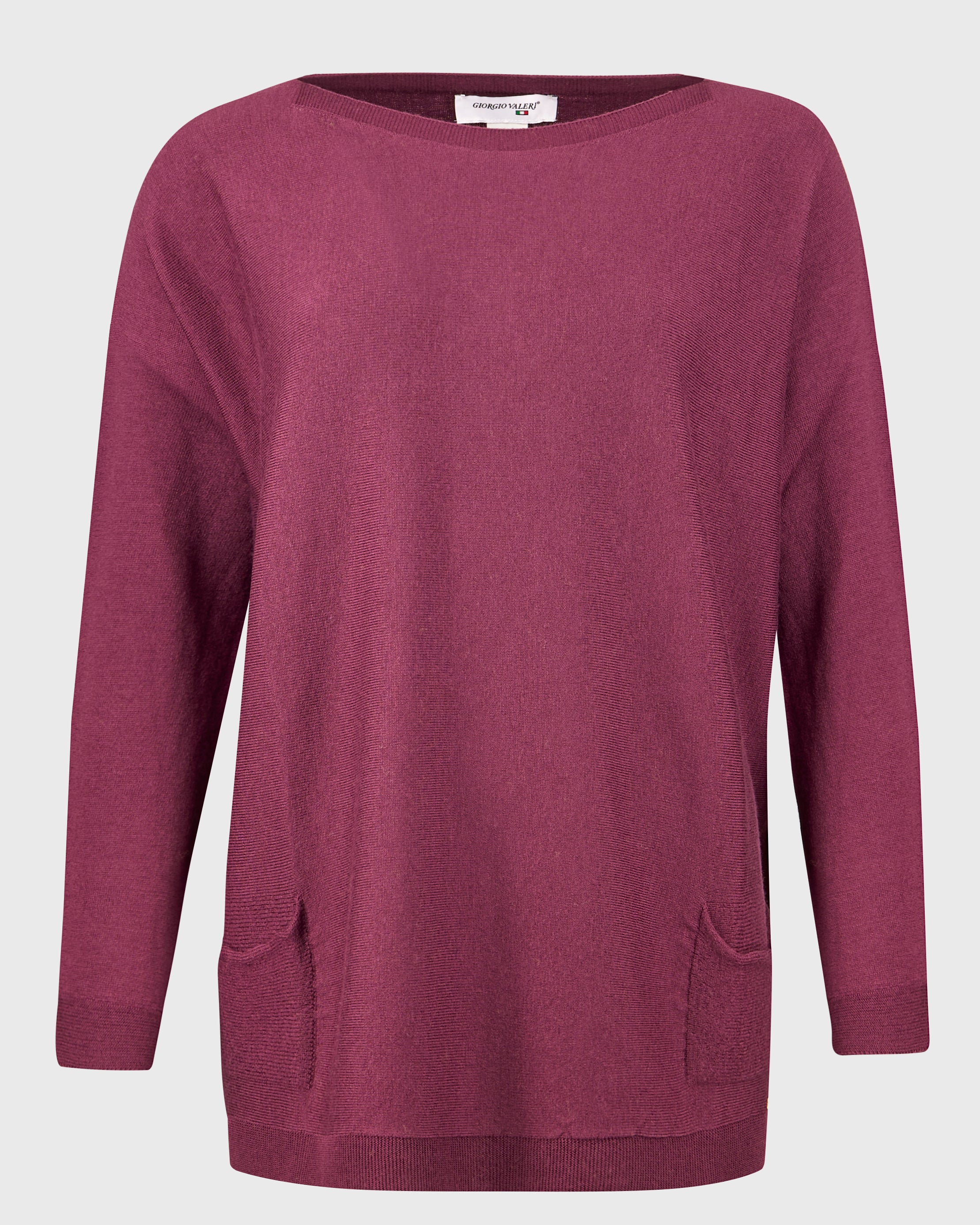 Maglia over tasche pura lana A10/ML