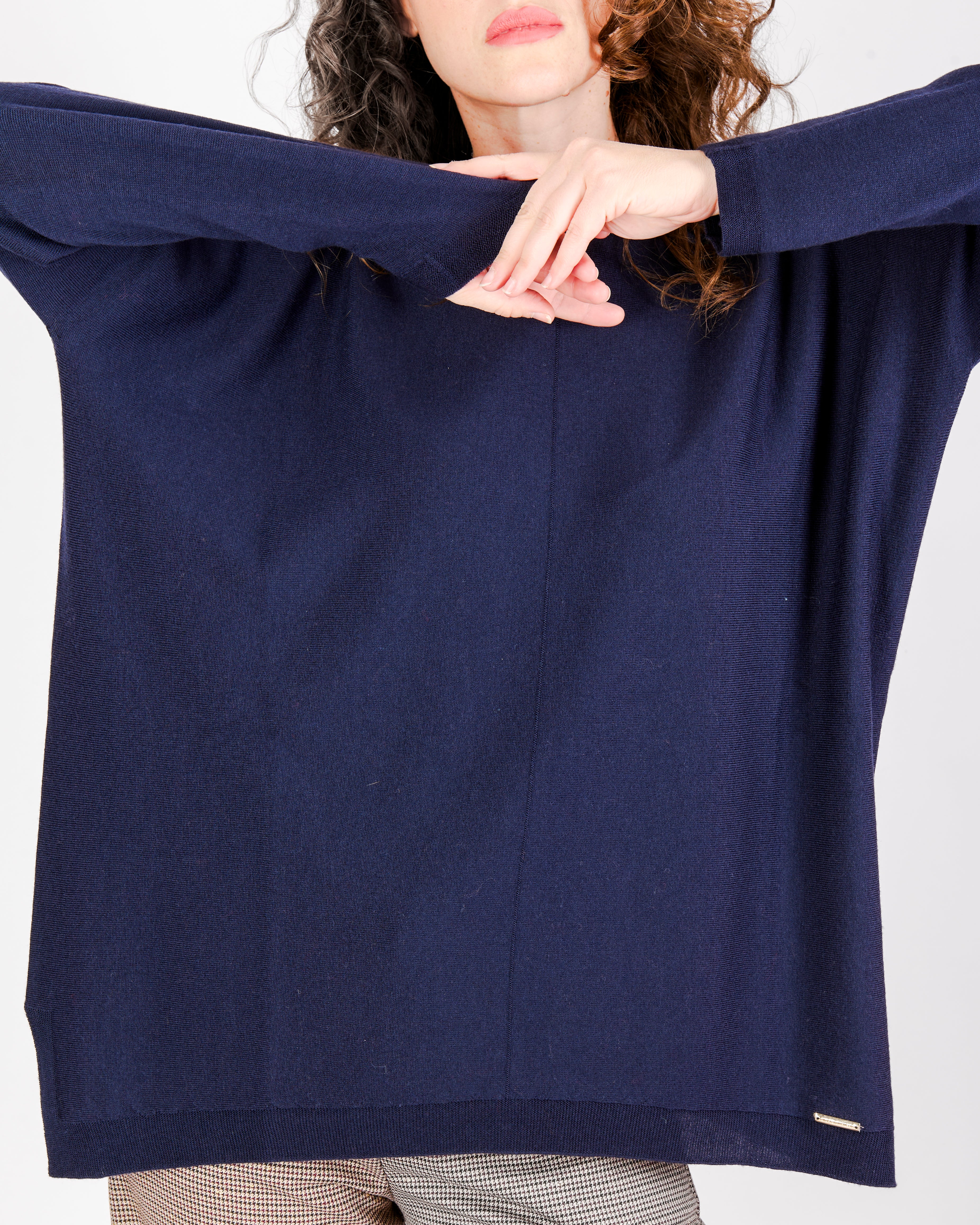 Maglia scatola over pura lana Z9509