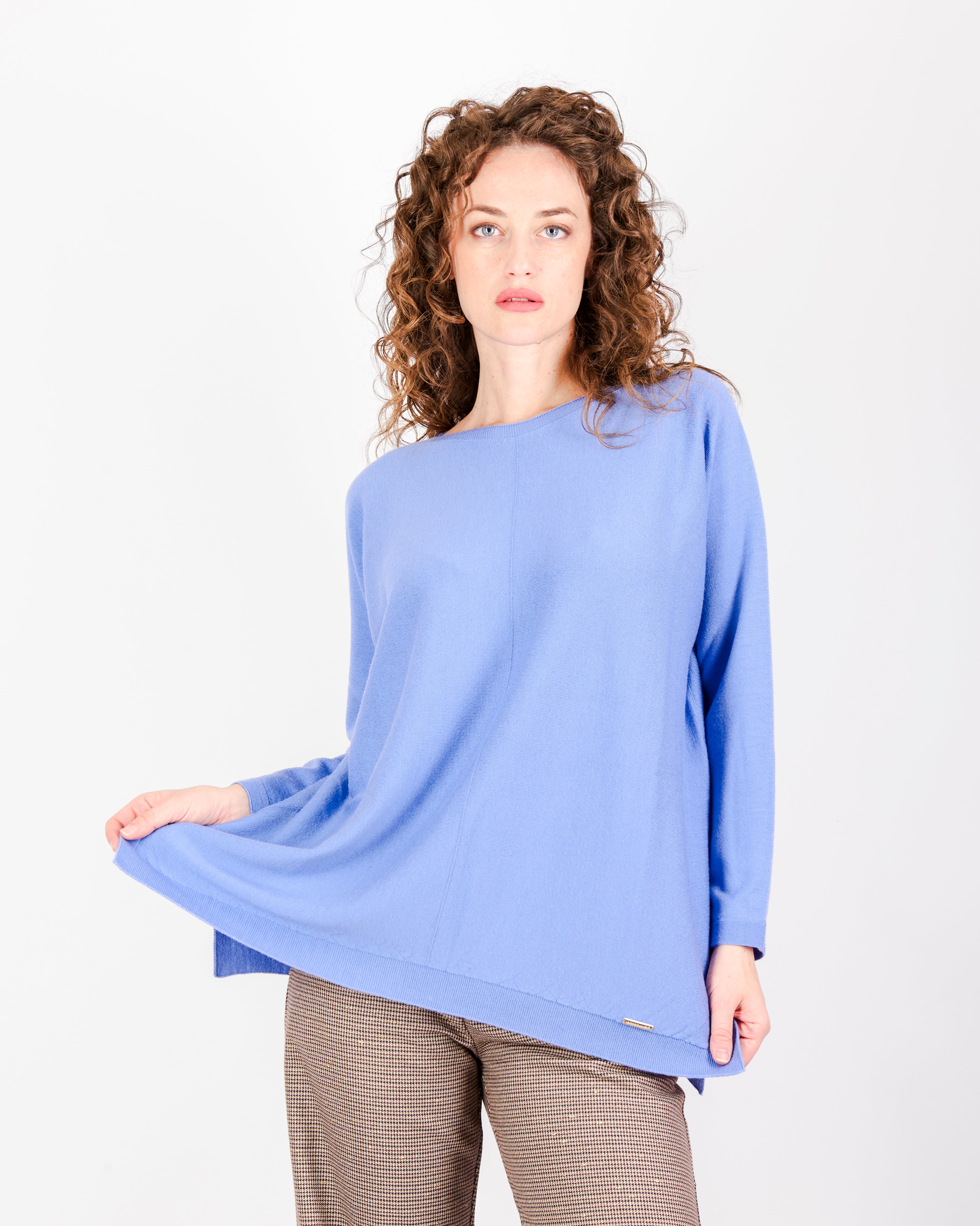 Maglia scatola over pura lana Z9509