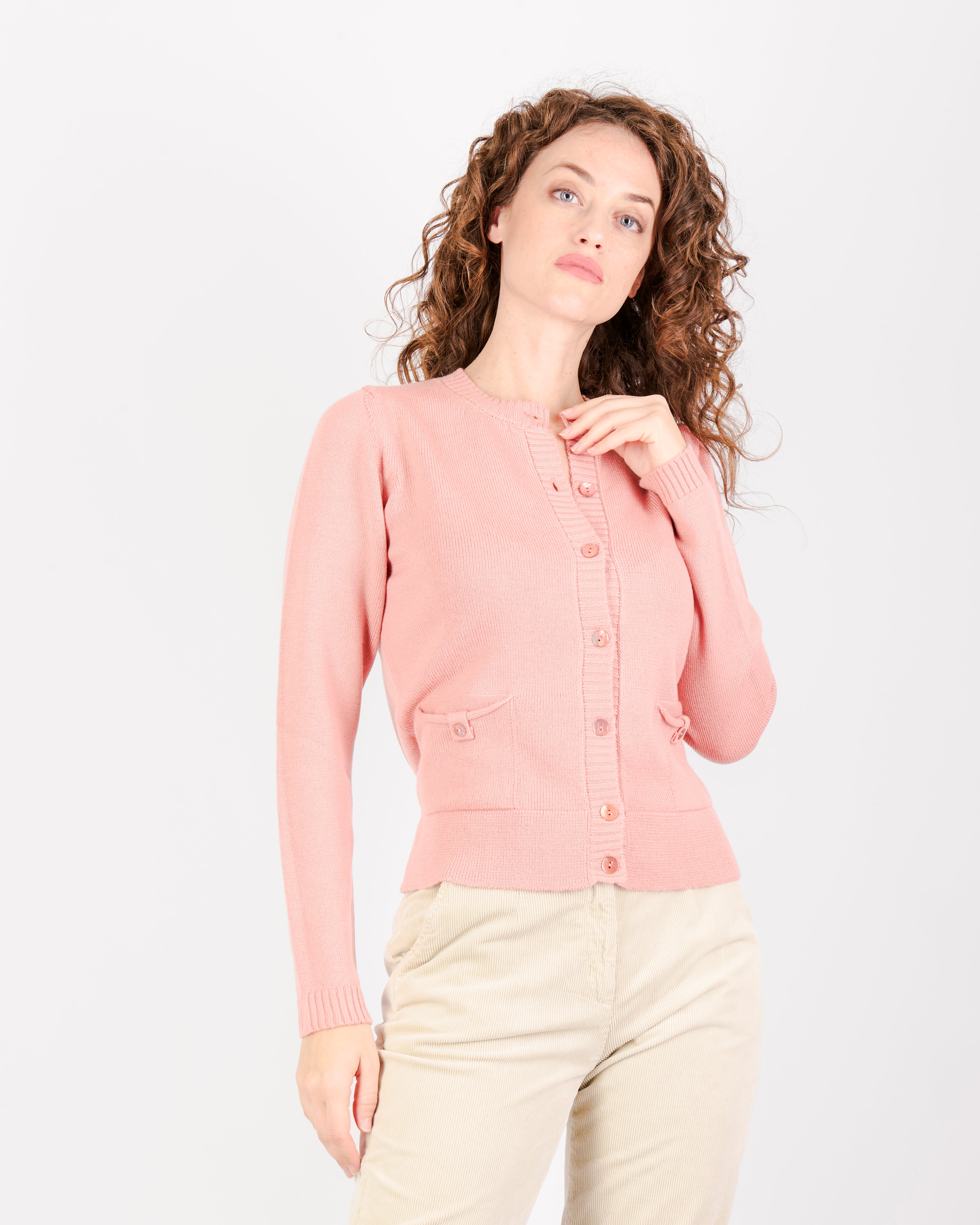 Giacca pura lana aperta tasche e bottoni Z5348/BN