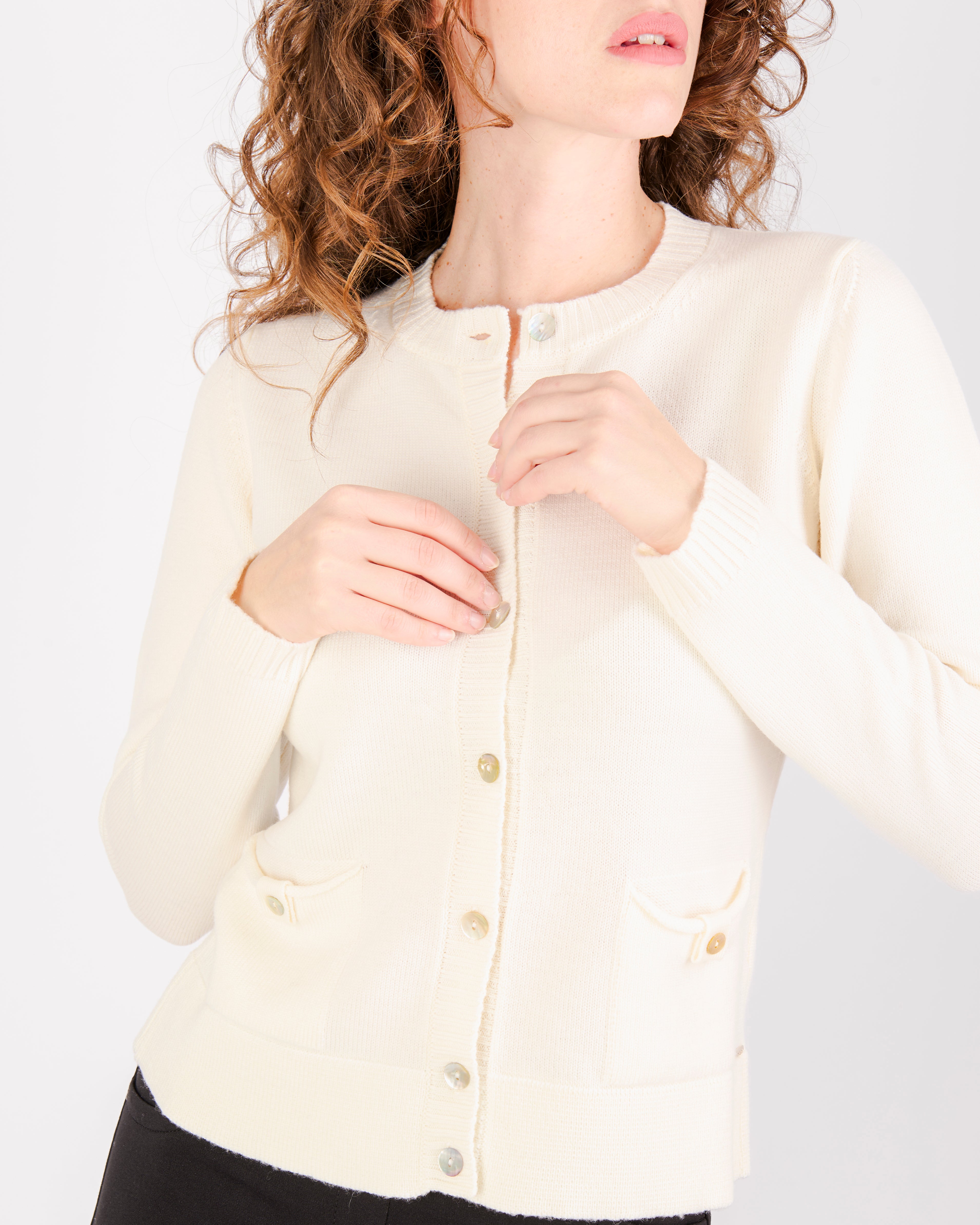 Giacca pura lana aperta tasche e bottoni Z5348/BN