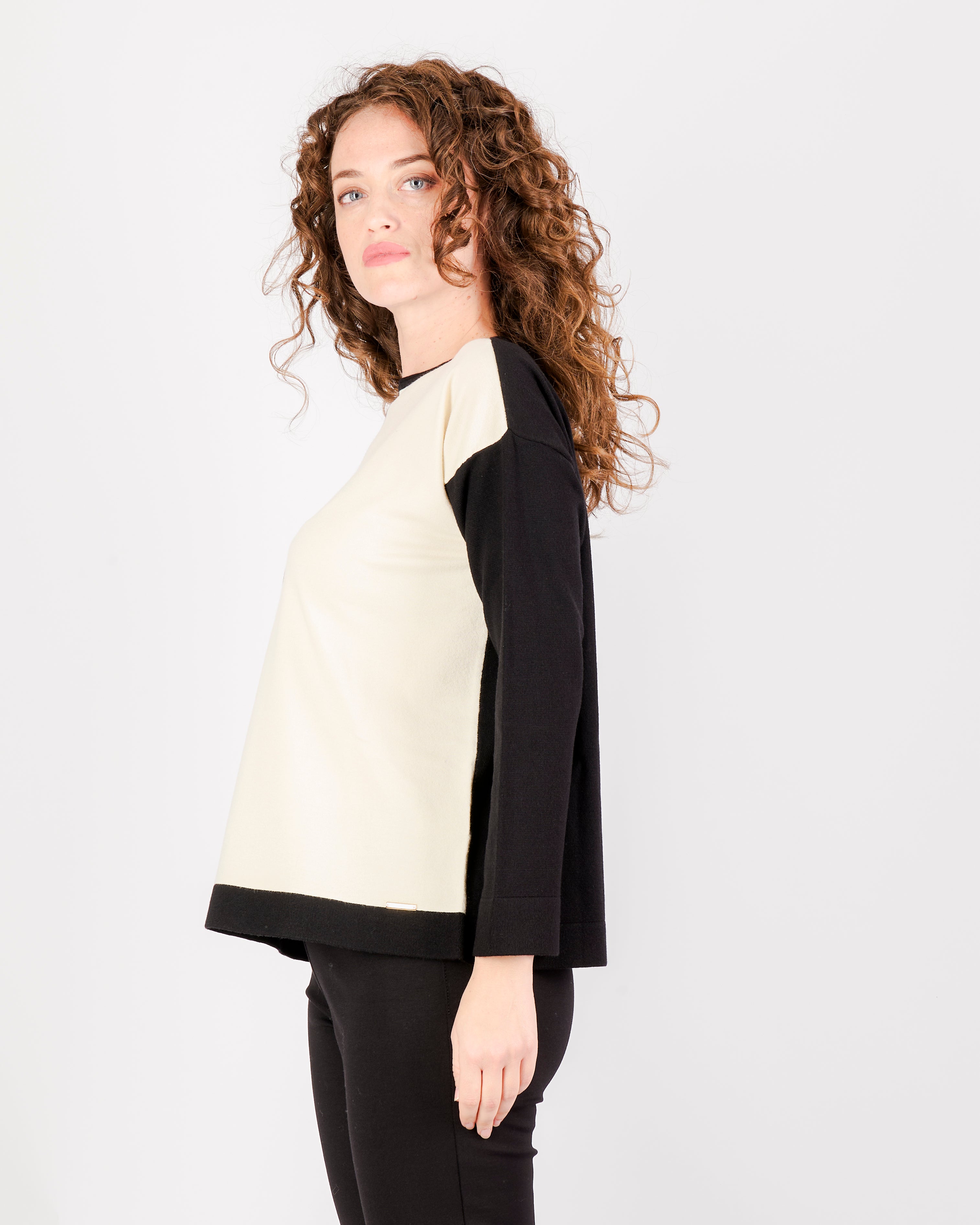 Maglia giro scatoletta 2 colori CL2271