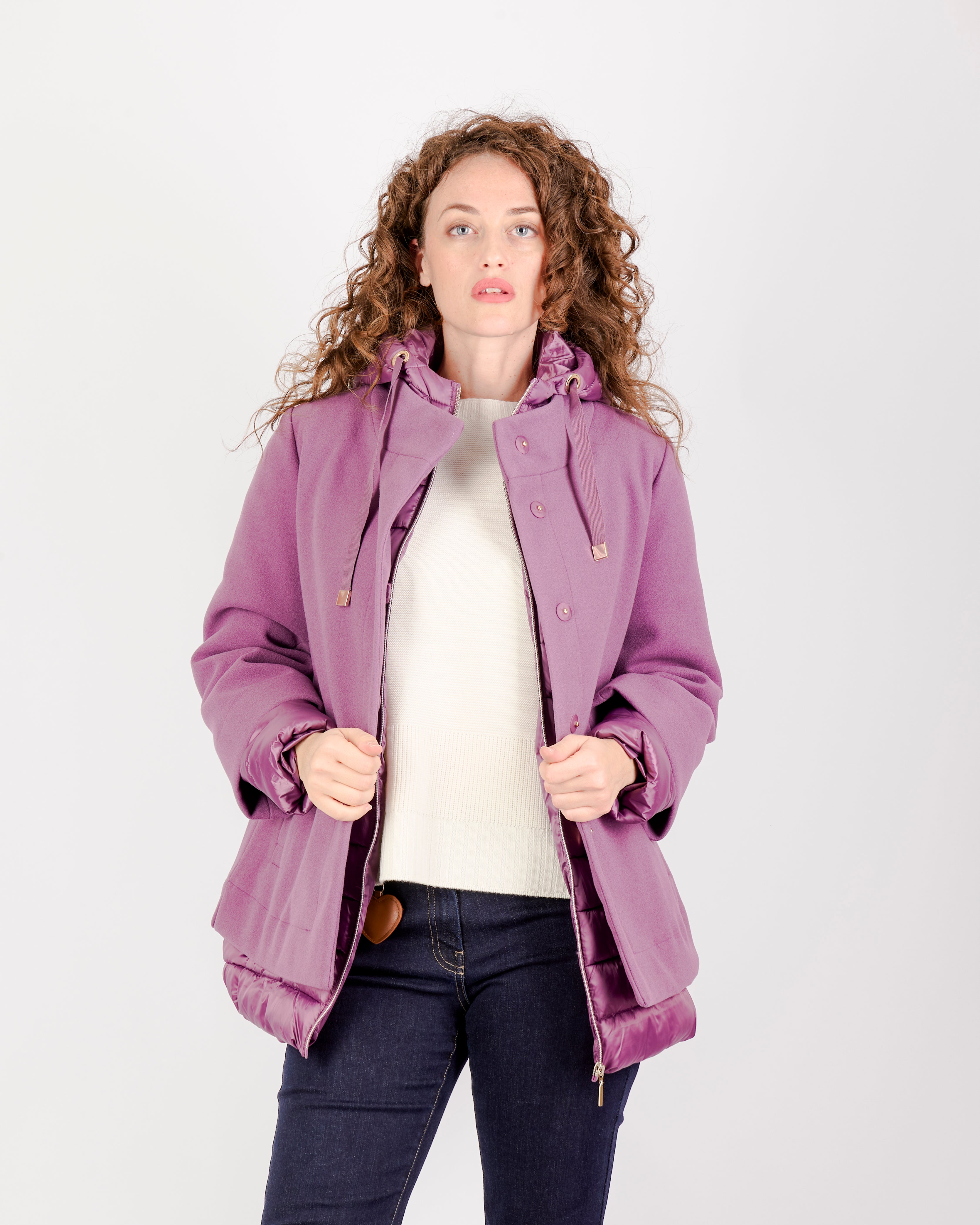 Cappotto con imbottitura staccabile LORY SHORT