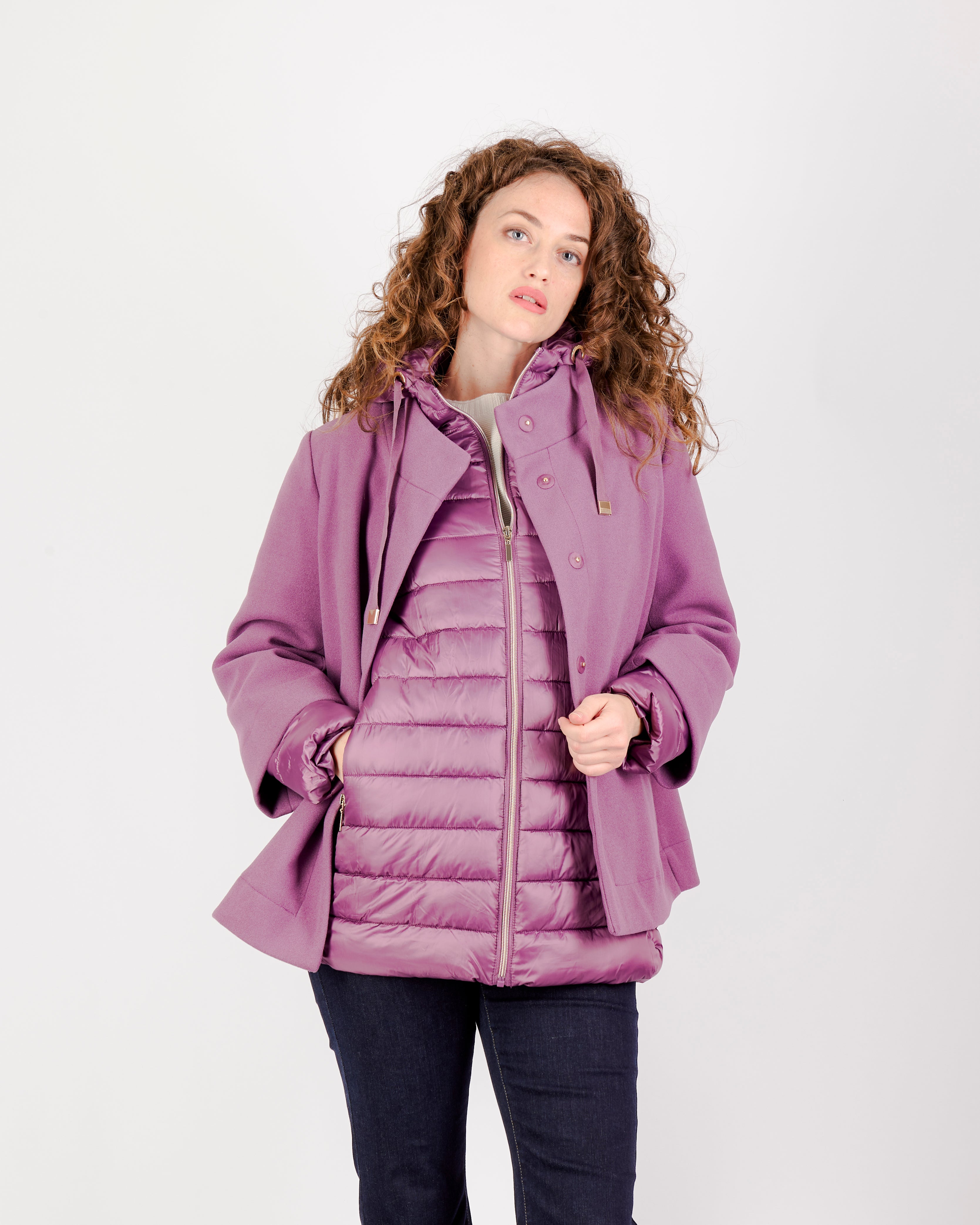 Cappotto con imbottitura staccabile LORY SHORT