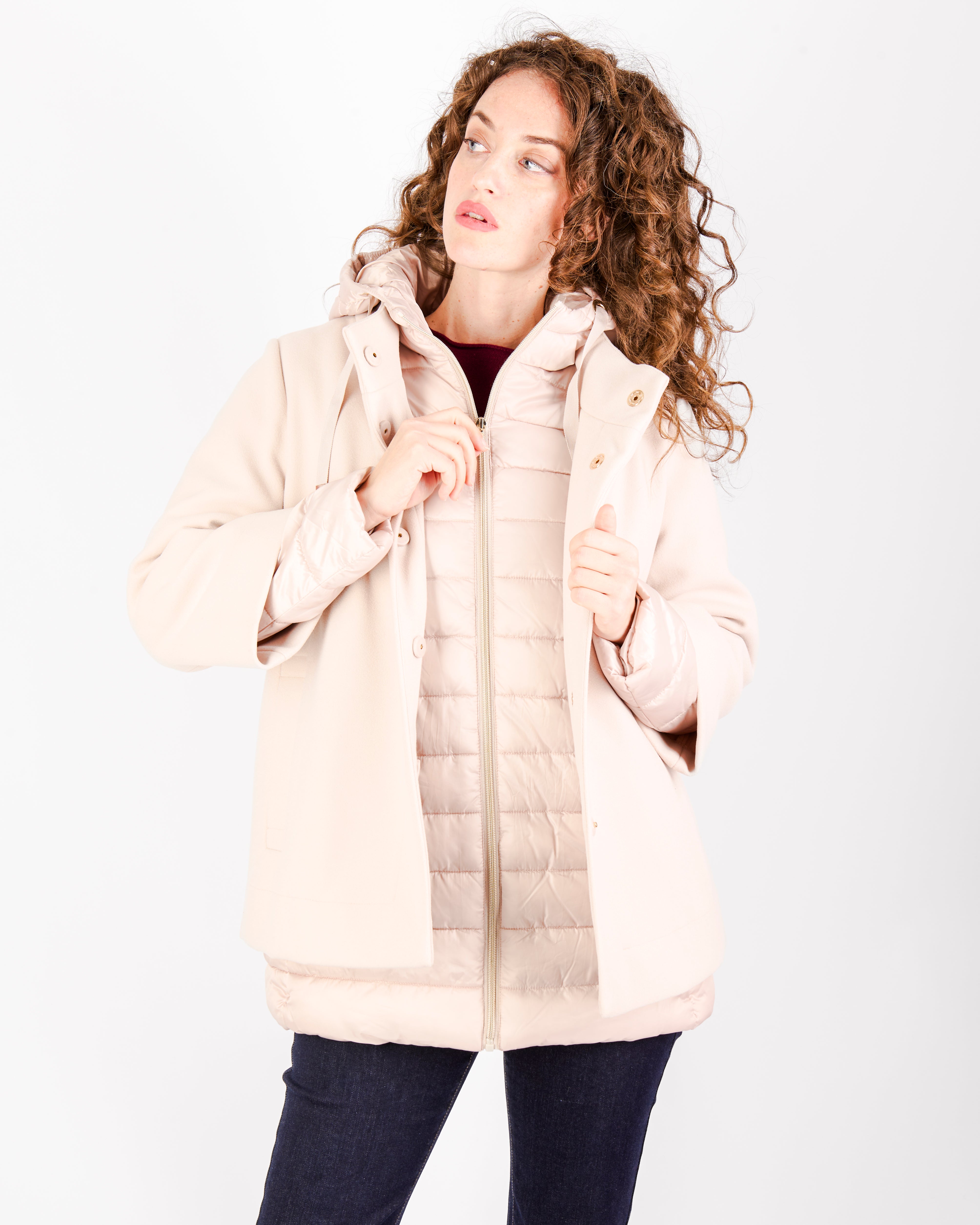 Cappotto con imbottitura staccabile LORY SHORT