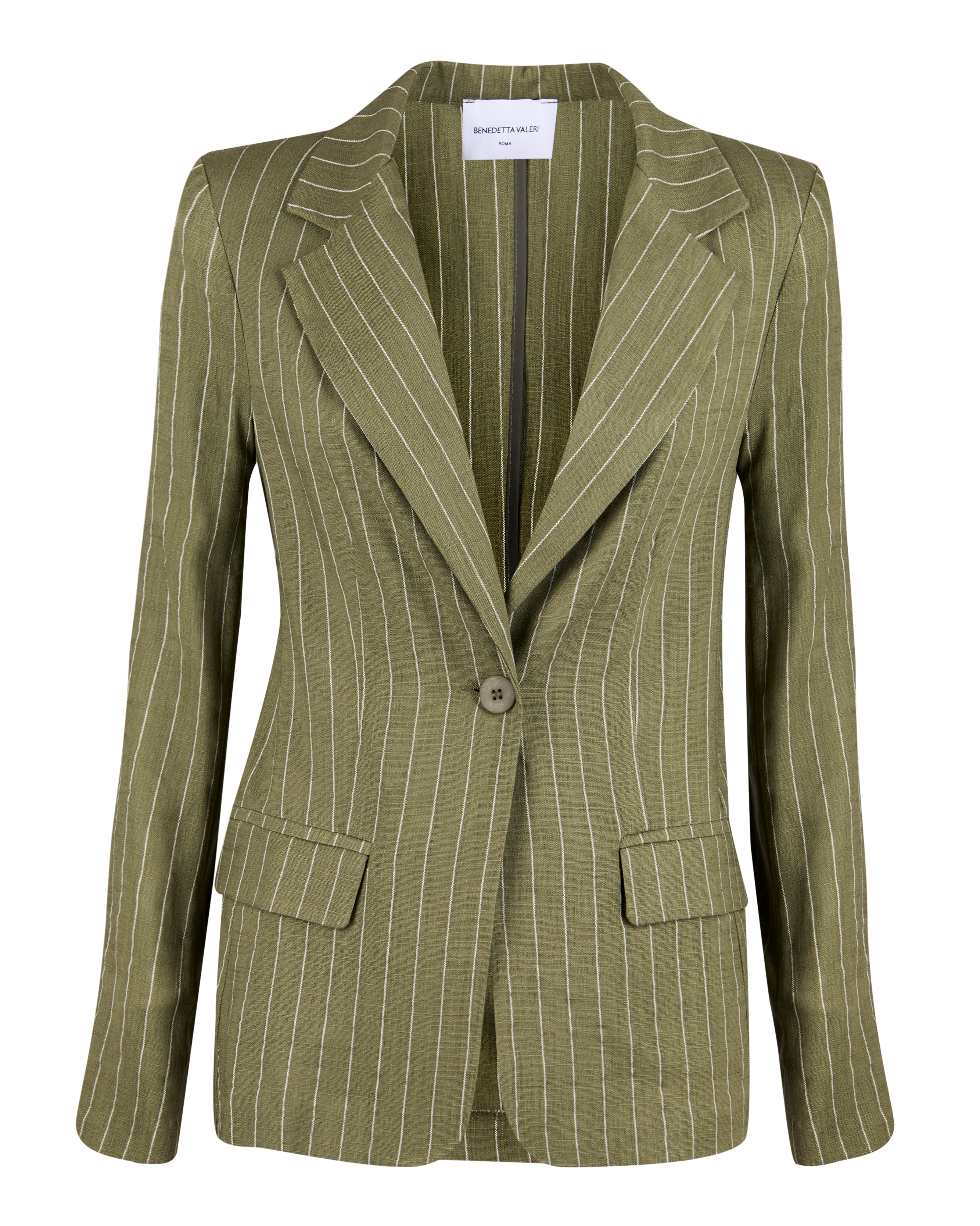 Giacca gessata lino E502 GESS