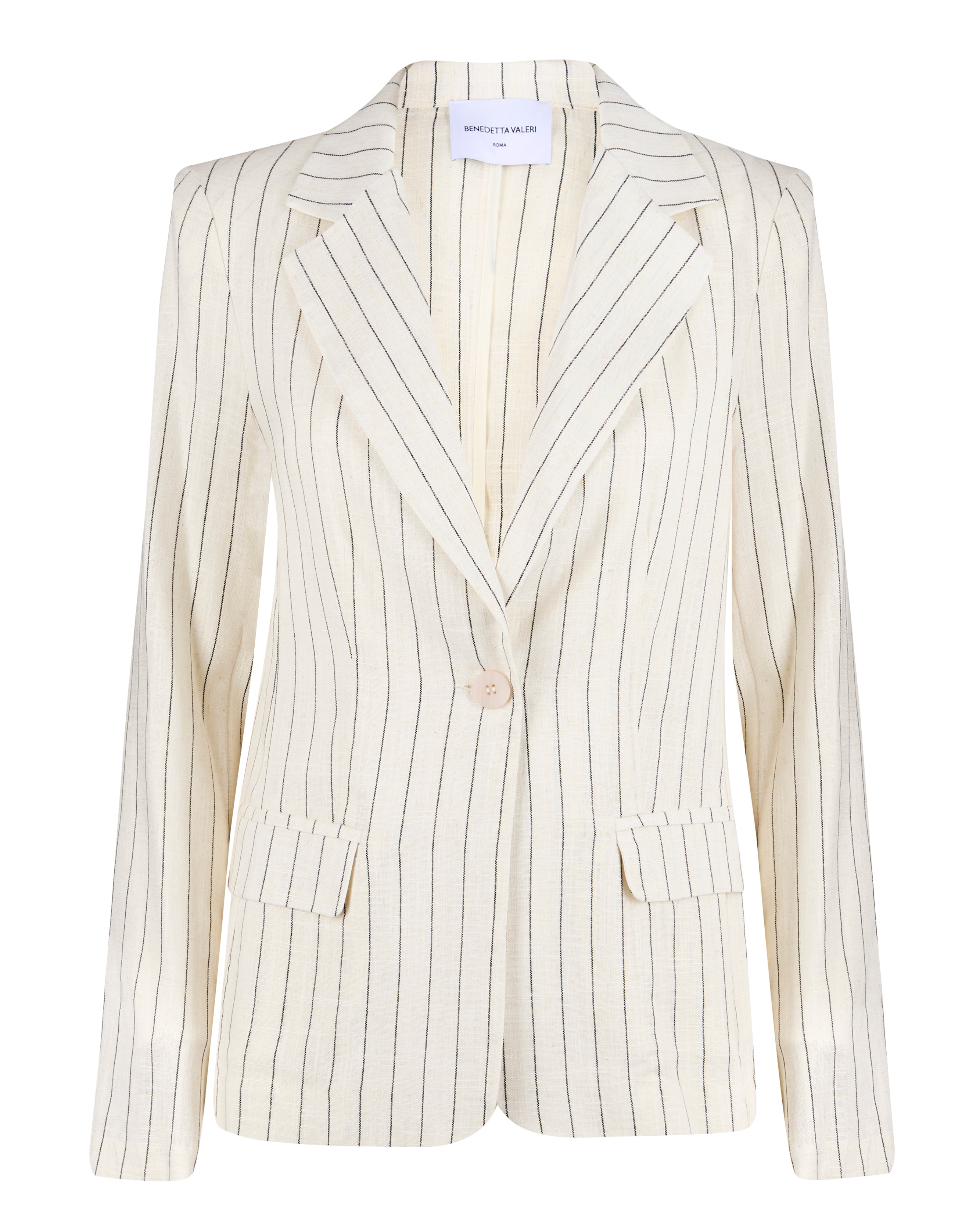 Giacca gessata lino E502 GESS