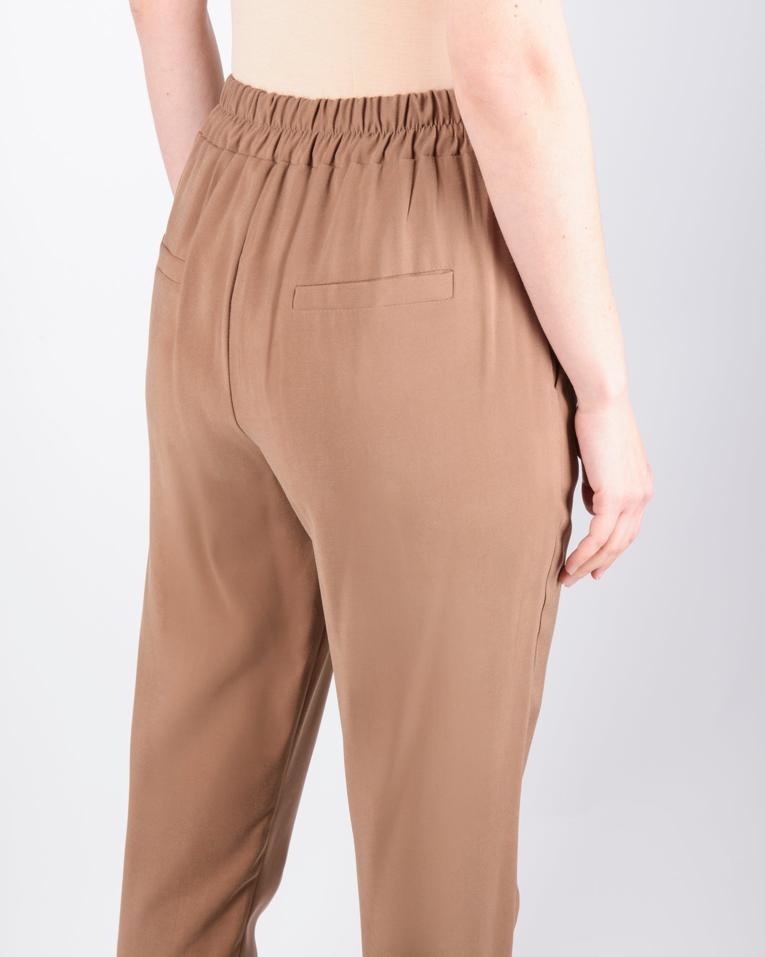 Pantalone con tasca e risvolto cupro G112/21