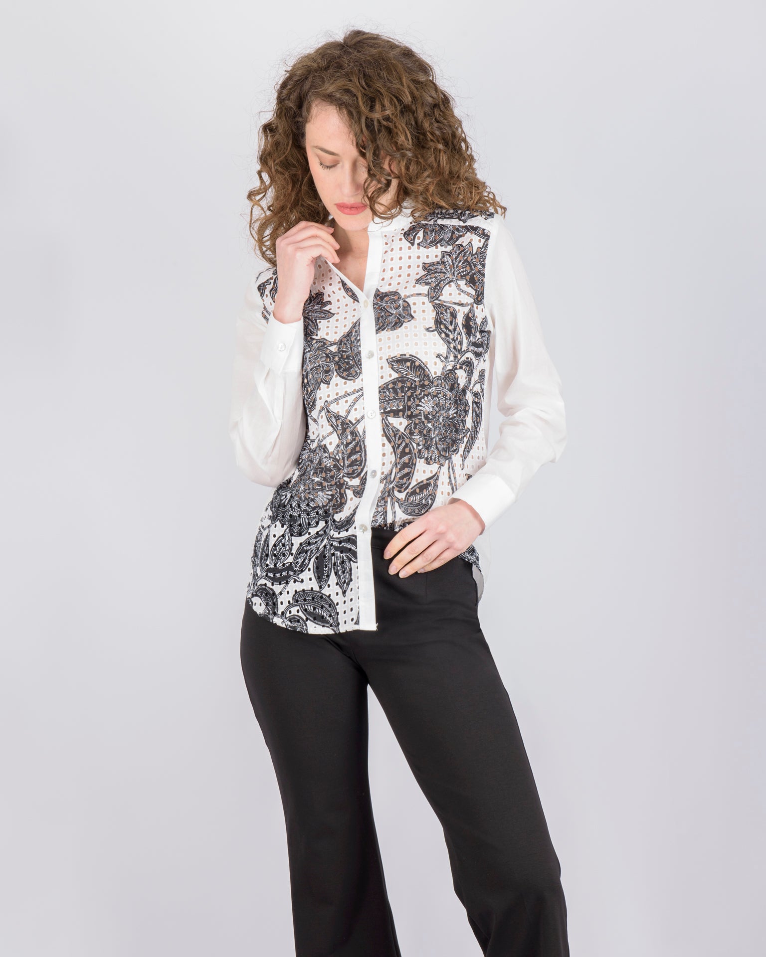 Camicia in sangallo fantasia 436568