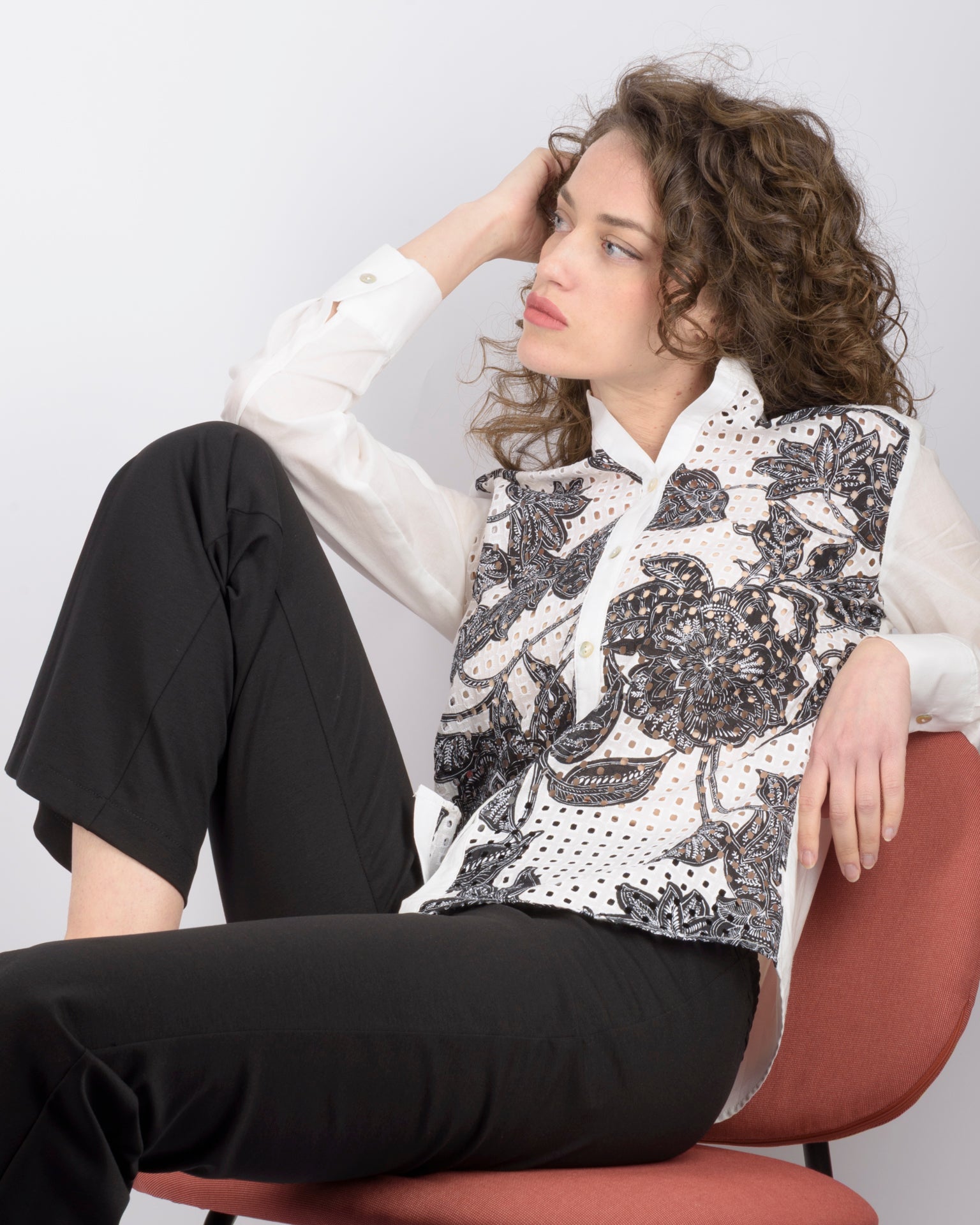 Camicia in sangallo fantasia 436568