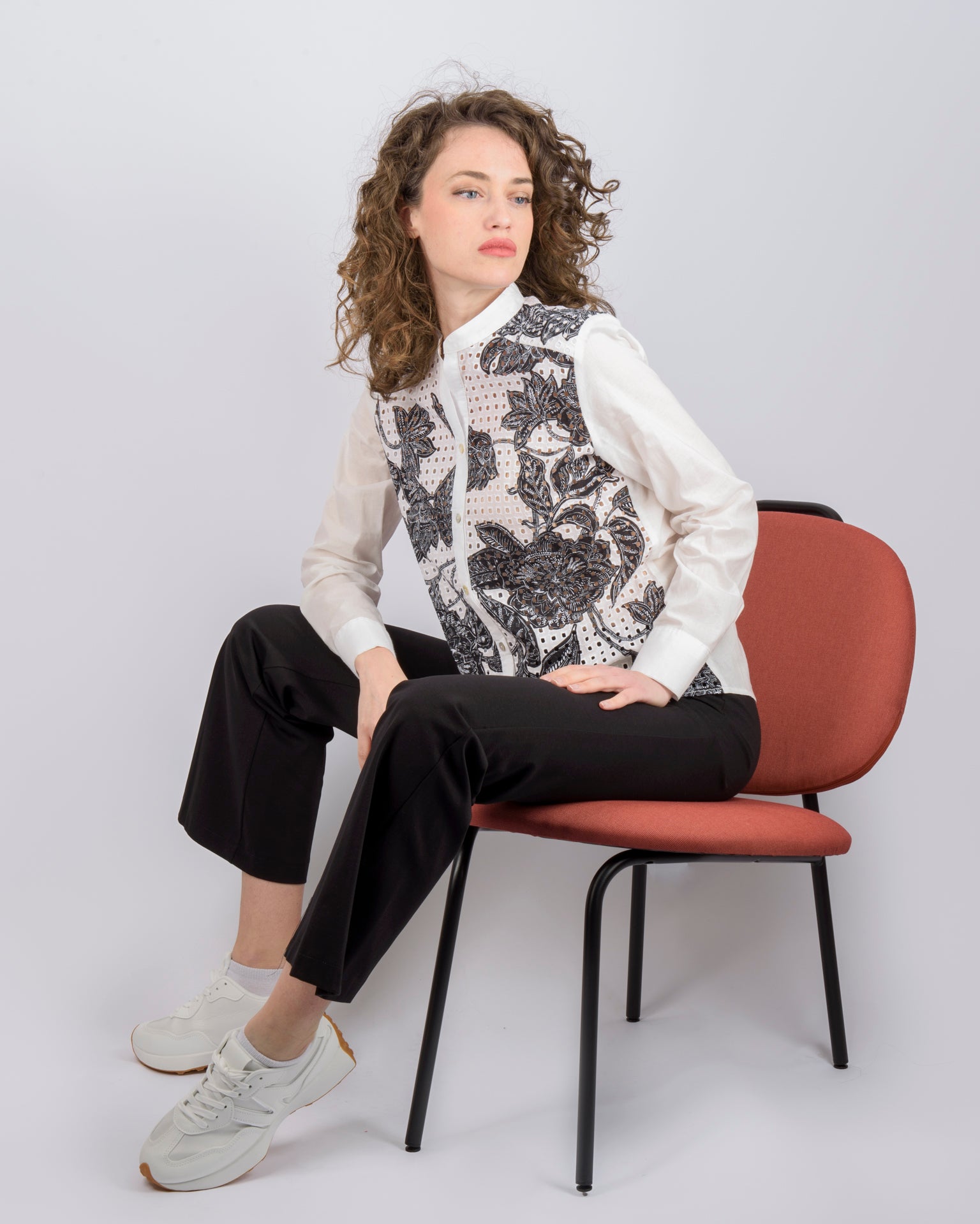 Camicia in sangallo fantasia 436568