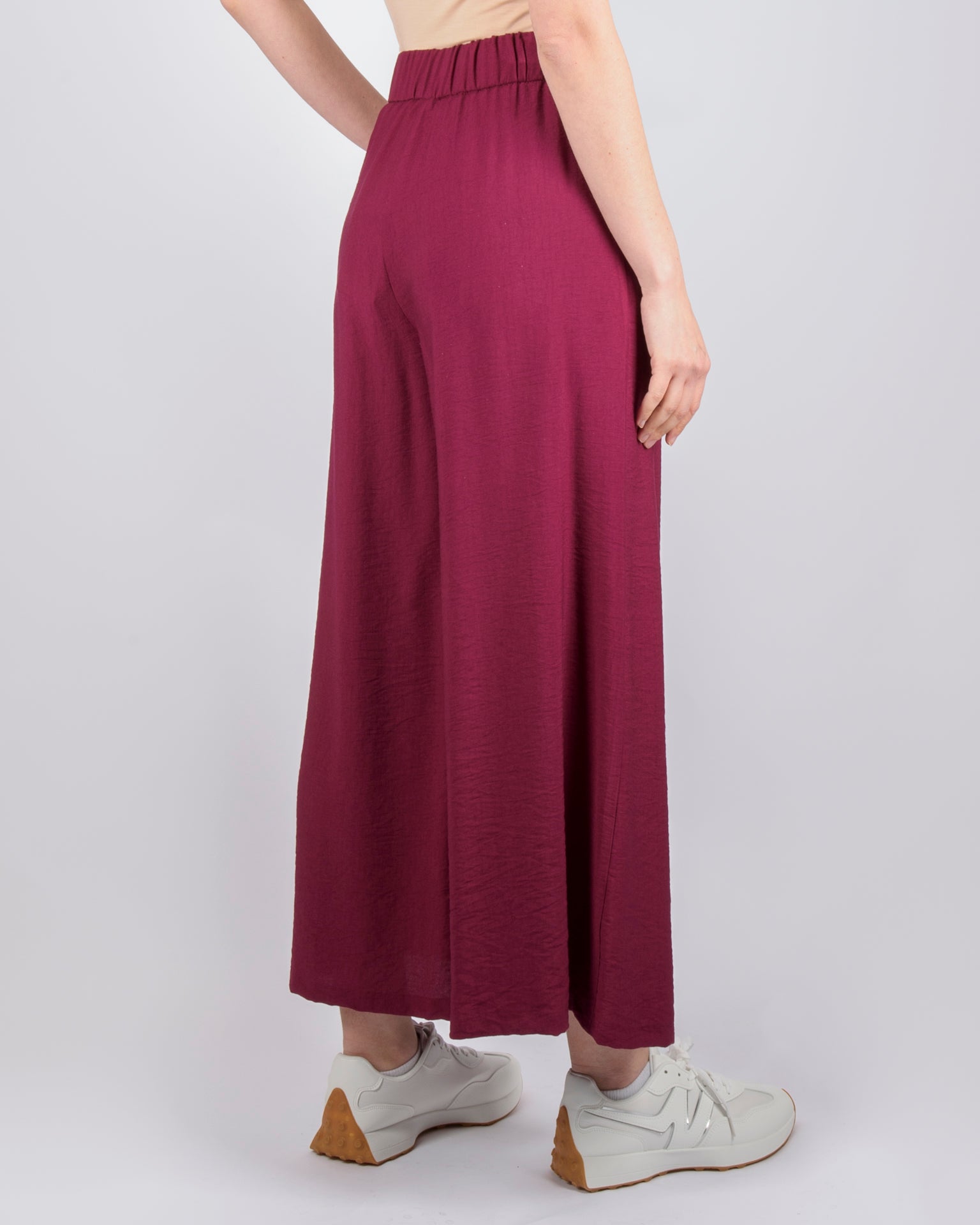 Pantalone fluido in viscosa palazzo DS1030