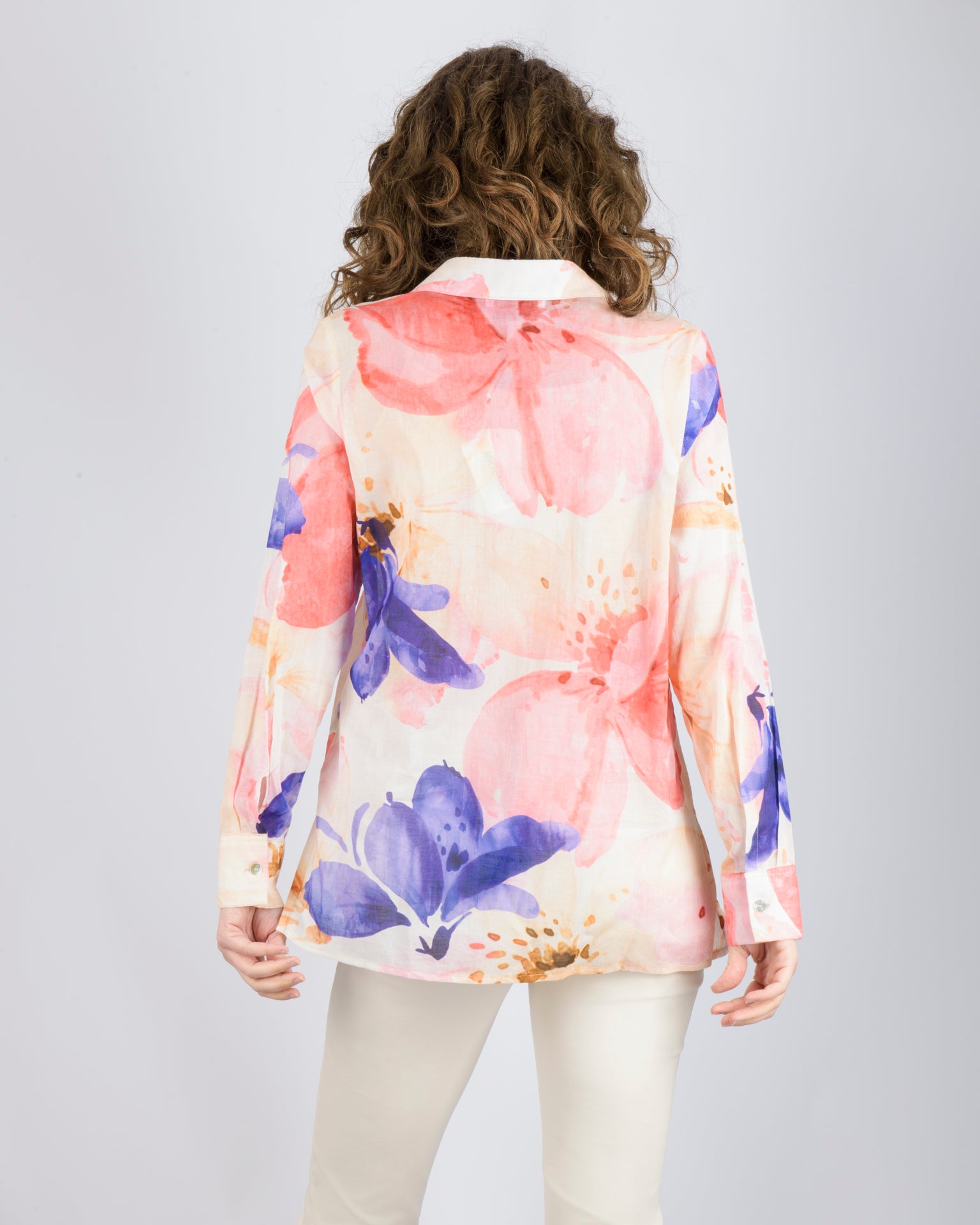 Camicia in mussola di cotone fantasia 437578