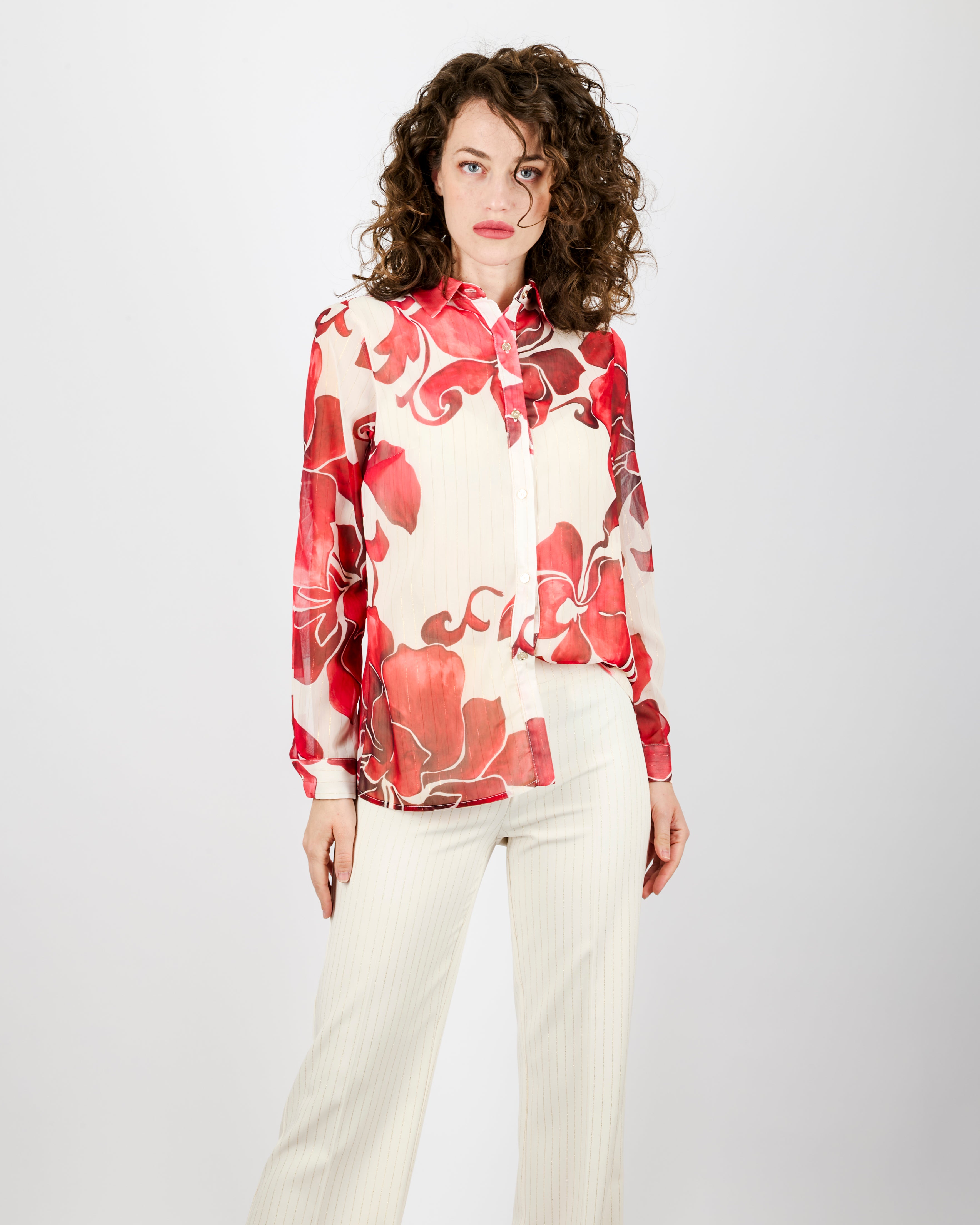 Camicia stampa fiori SCHERMA