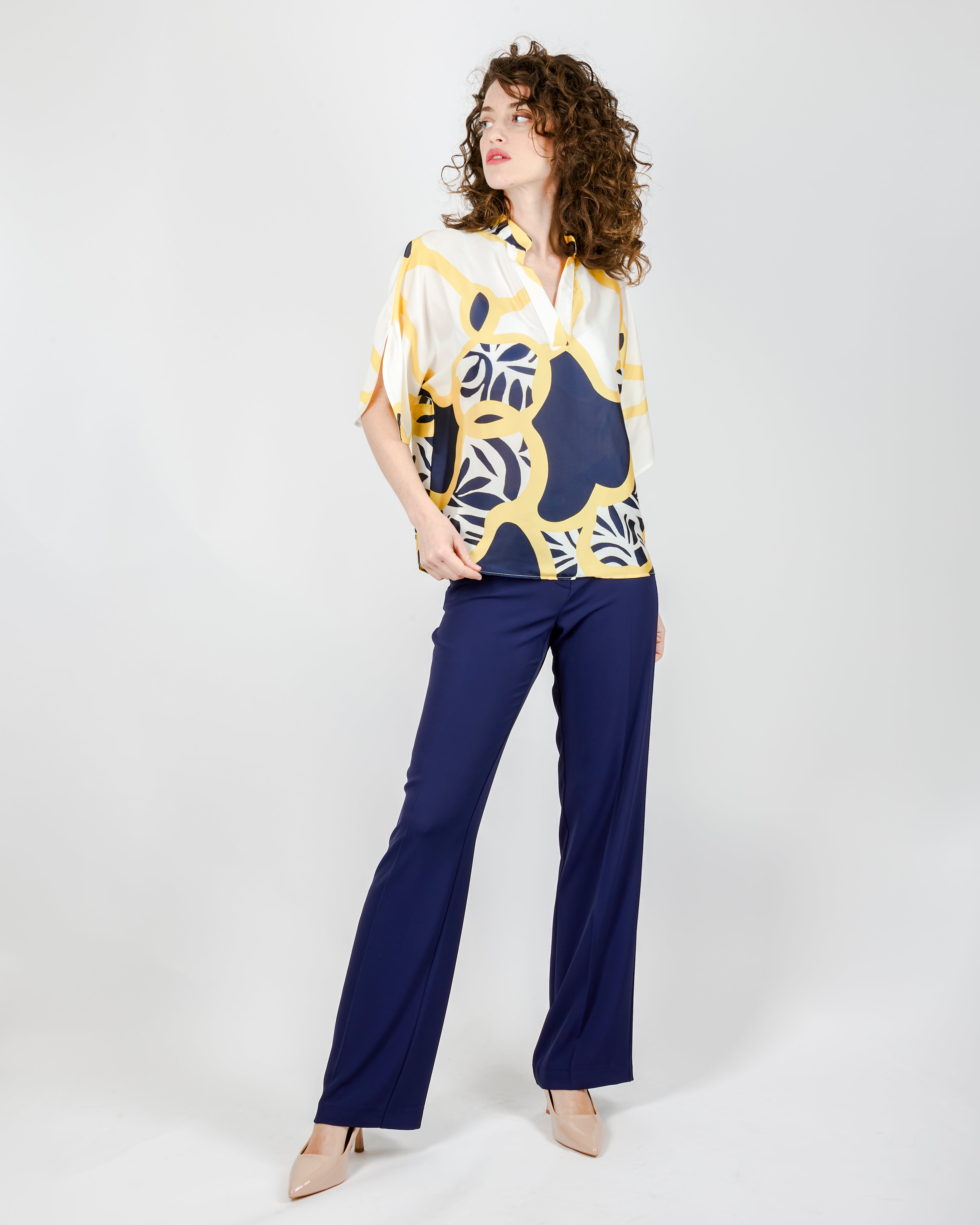 Pantalone gamba dritta in cadi COMPASSO