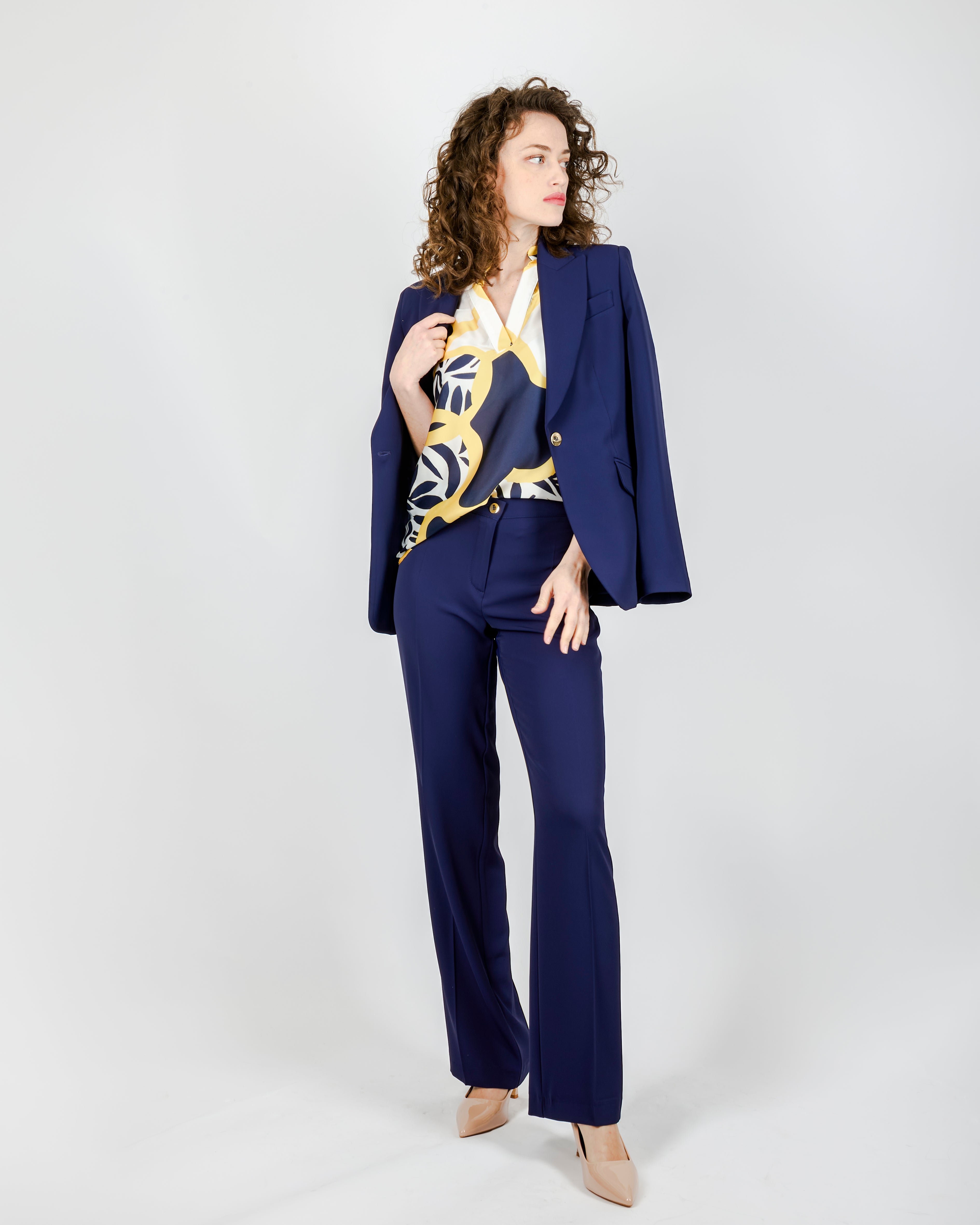 Pantalone gamba dritta in cadi COMPASSO