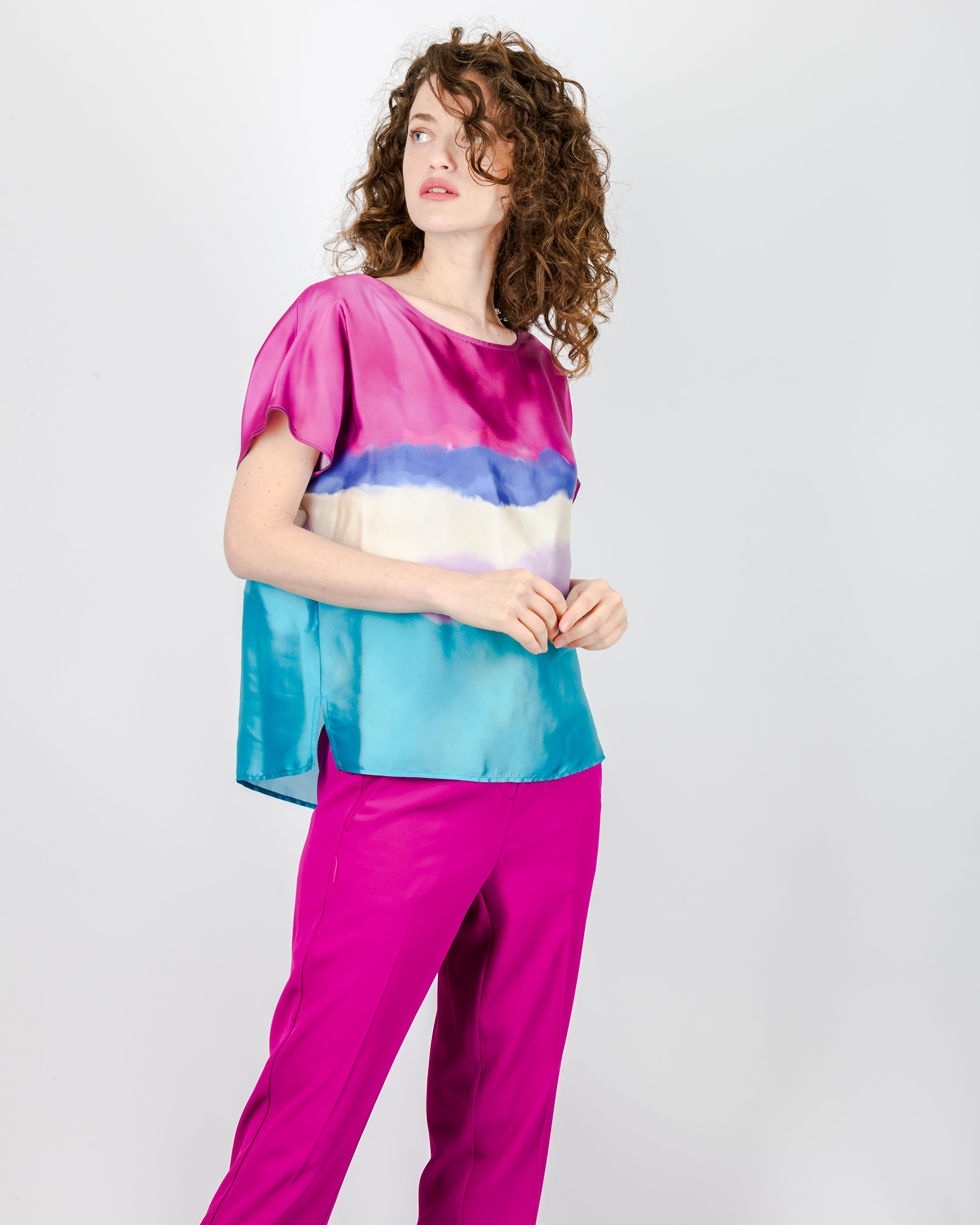 Casacca maglia stampa onda SCHERNO