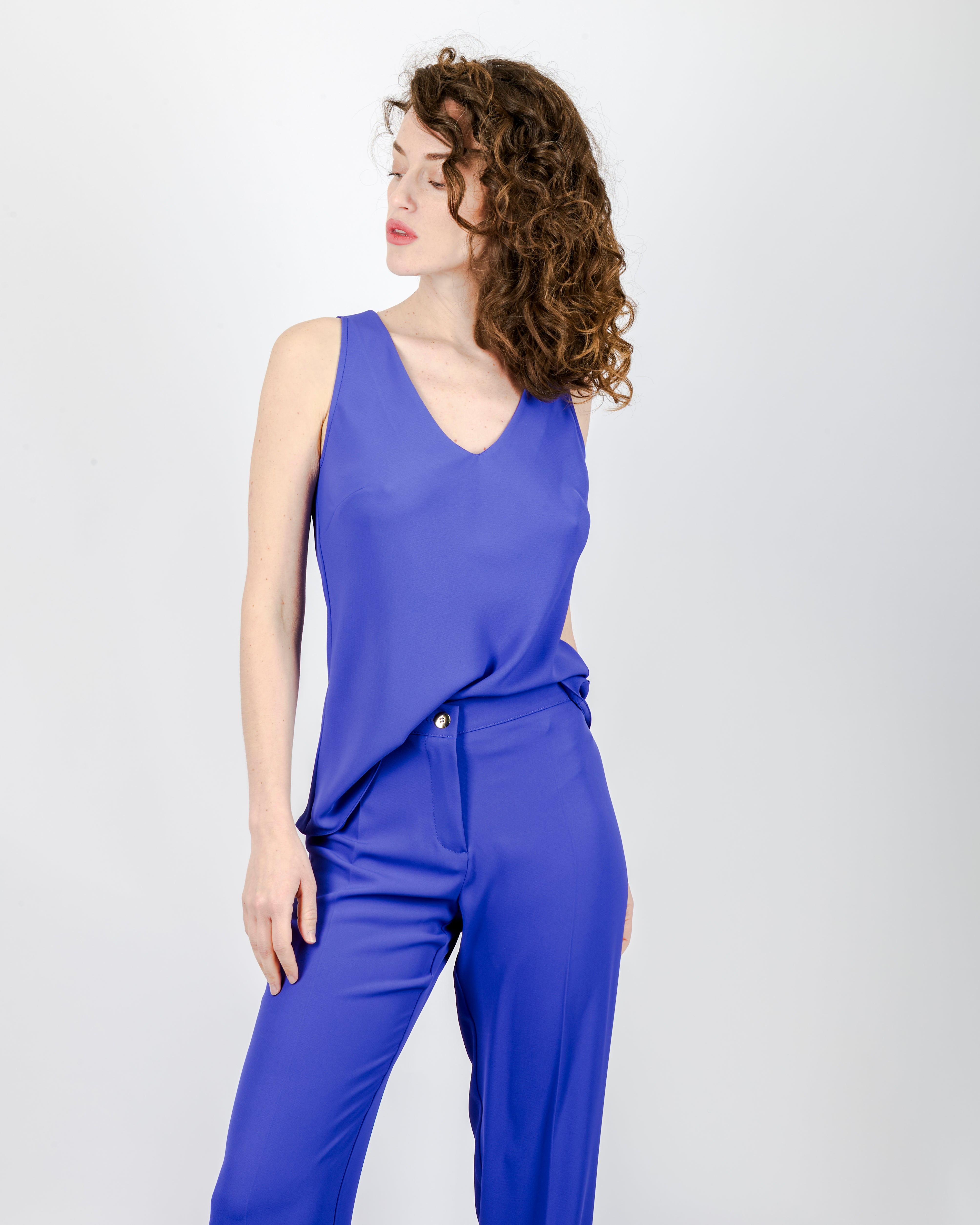 Top scollo a V in cadi CENSURA