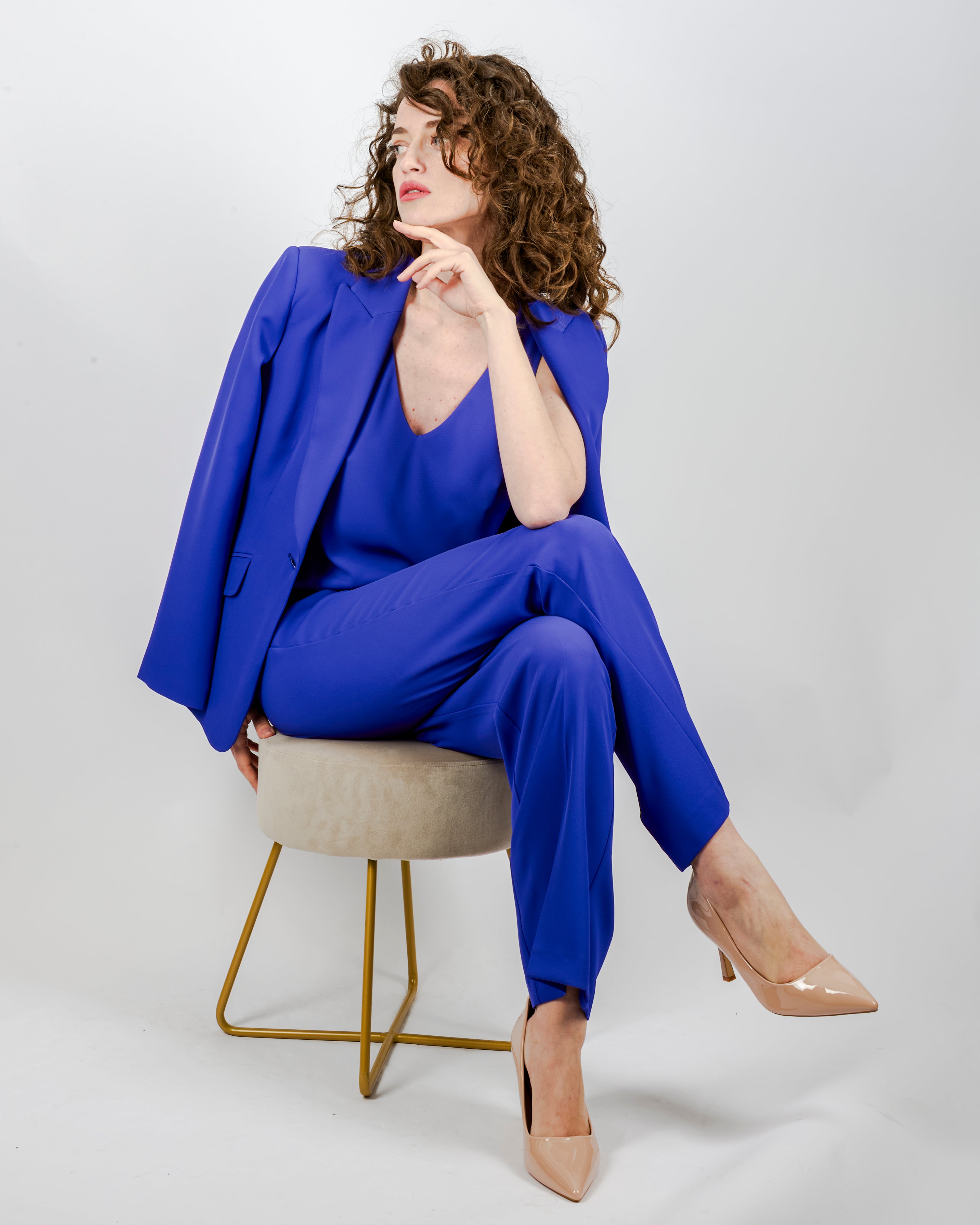 Pantalone gamba dritta in cadi COMPASSO