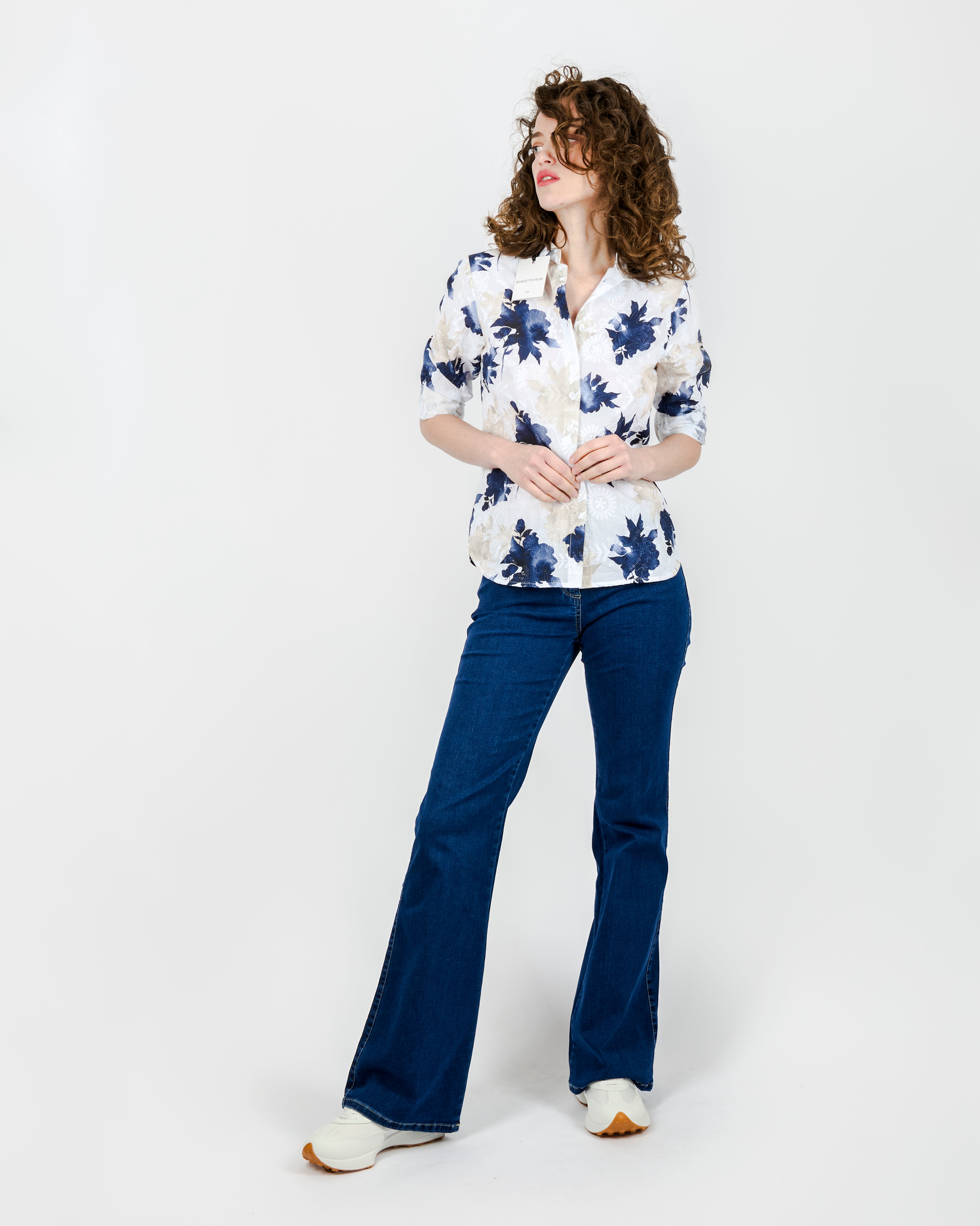Camicia in cotone fantasia 25-67
