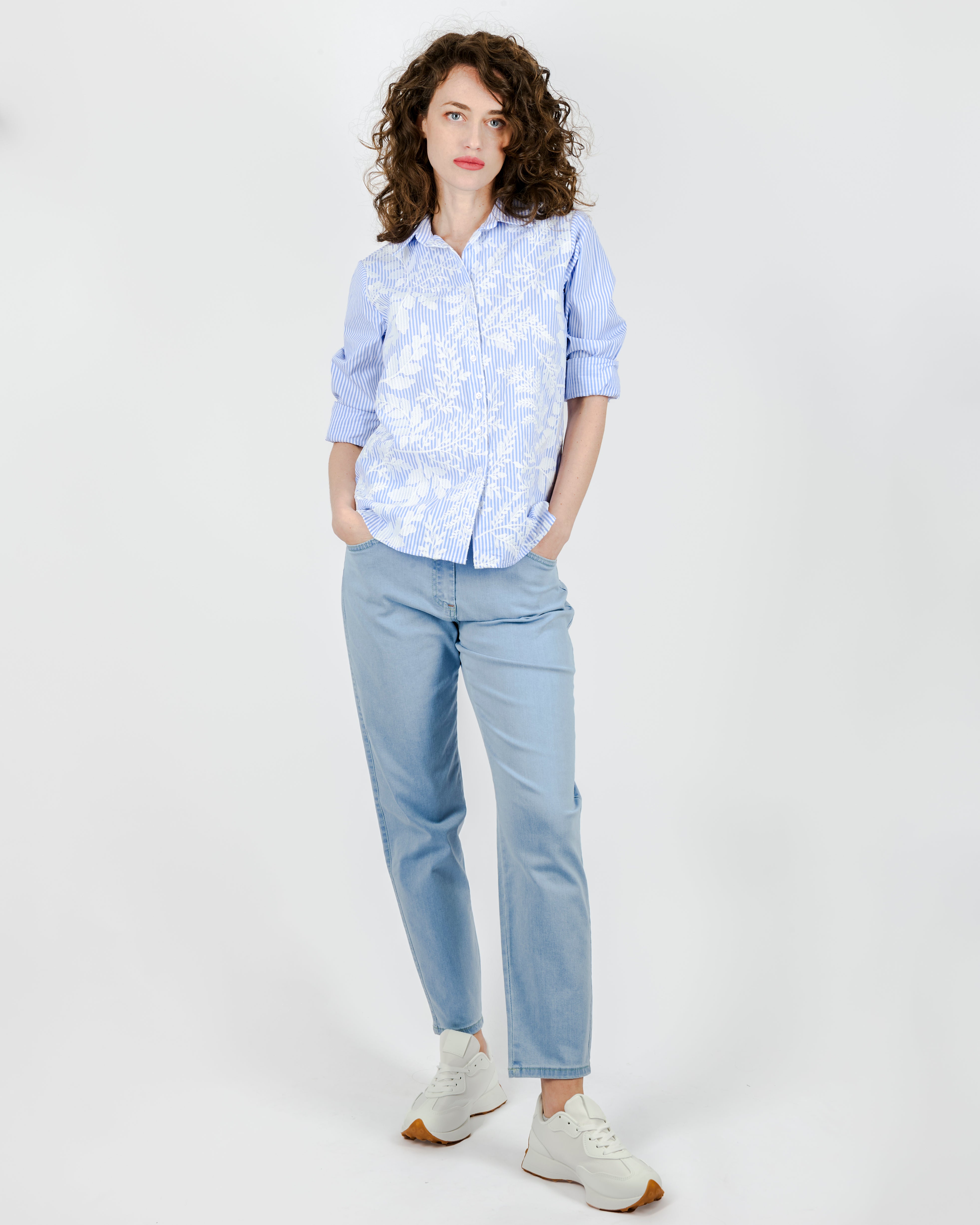 Pantalone 5 tasche denim stretch morbido ANYWAY