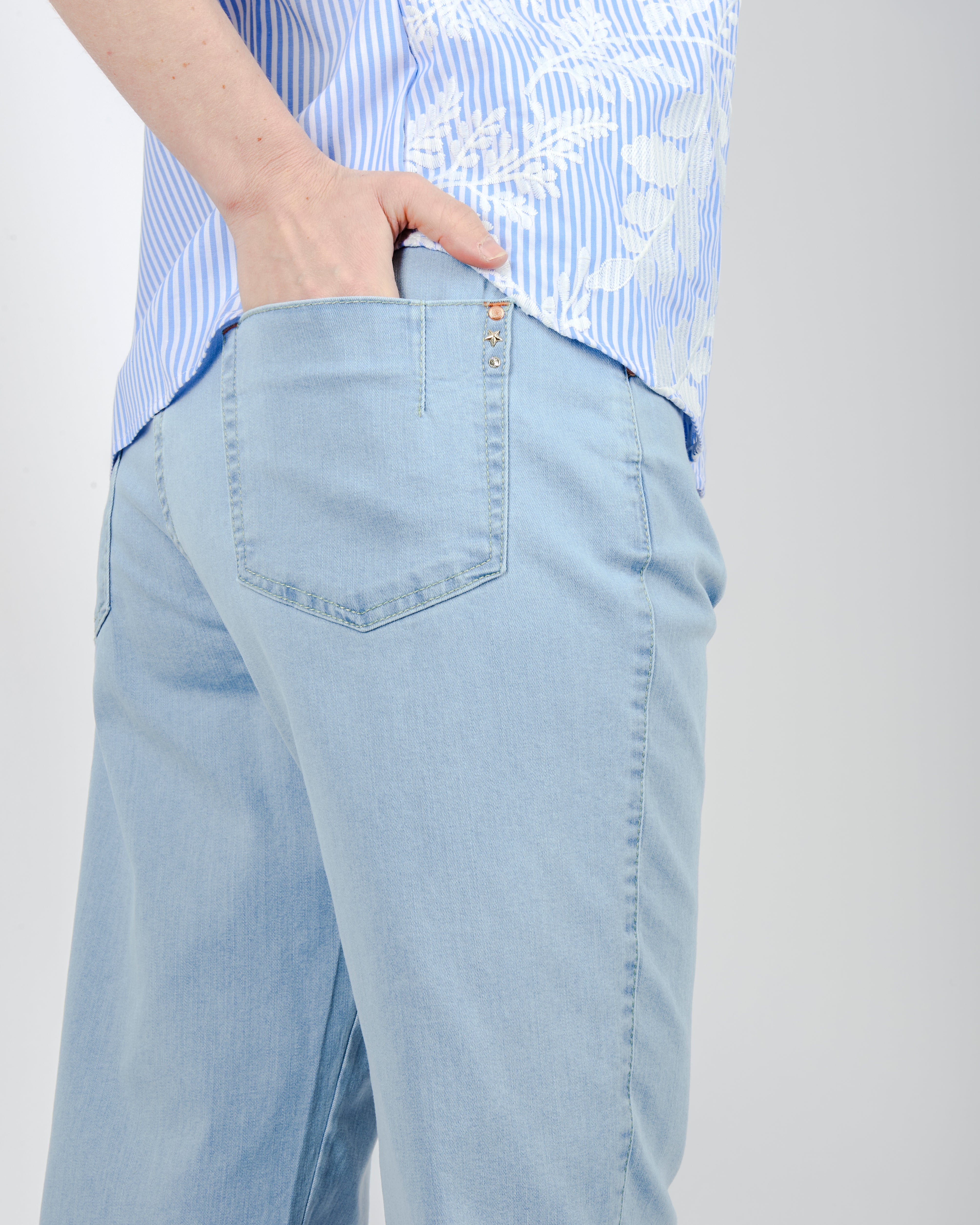 Pantalone 5 tasche denim stretch morbido ANYWAY